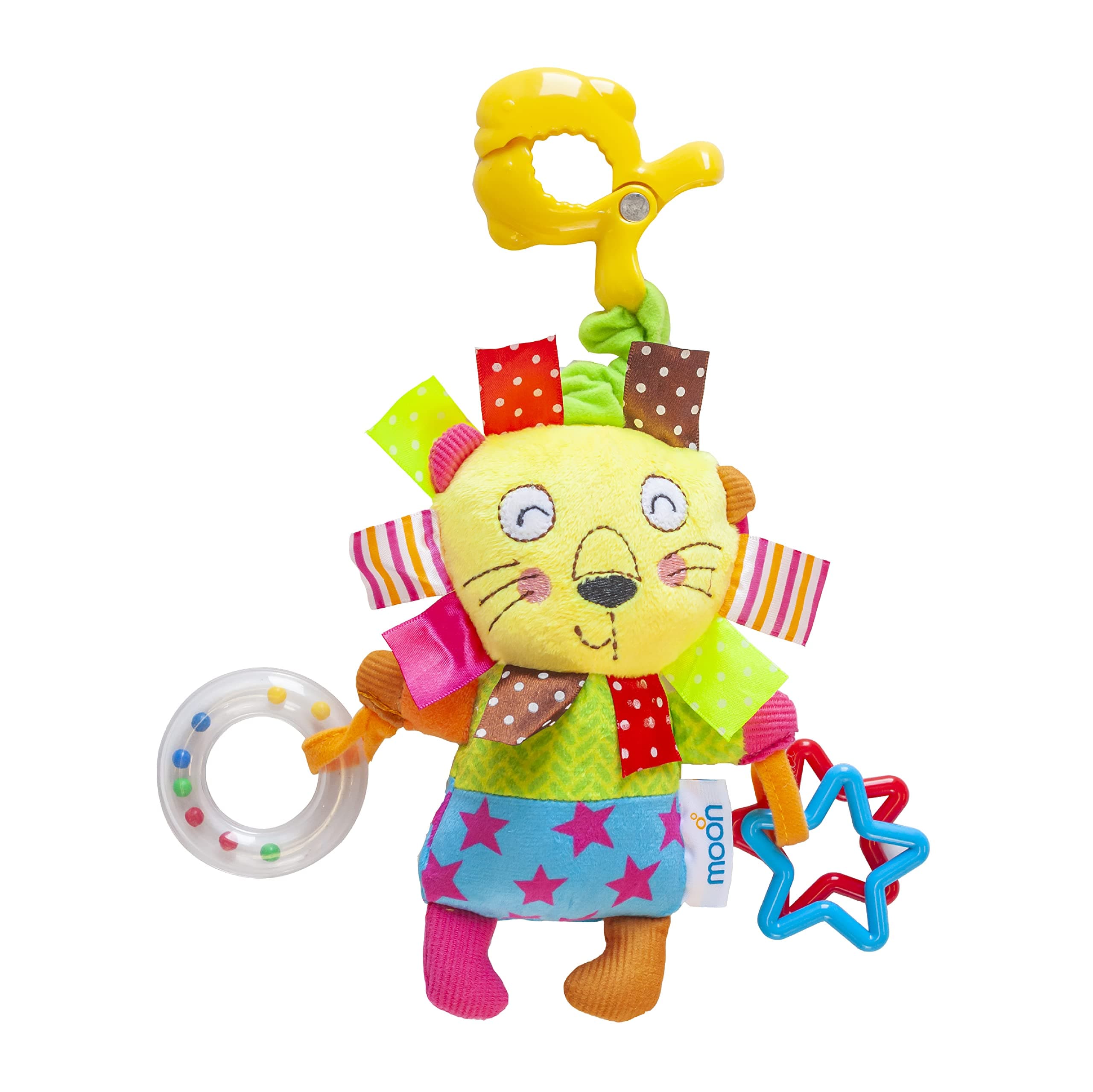Moon Brand Soft Rattle Toy - Roar