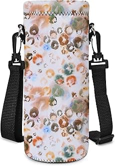 AUPET Water Bottle Carrier, Insulated Neoprene Water Bottle Holder Bag Case Pouch Cover 1000 ml or 750 ml, Adjustable Shoulder Strap, Great for Stainless Steel and Plastic Bottles