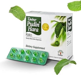 Dabur Pudin Hara Pearls - Daily Digestive Care Supplements for Men and Women, Helps Abate Symptoms of Bloating, Acidity, Flatulence and Indigestion for Digestive and Gut Health, 400 count (Pack of 40)