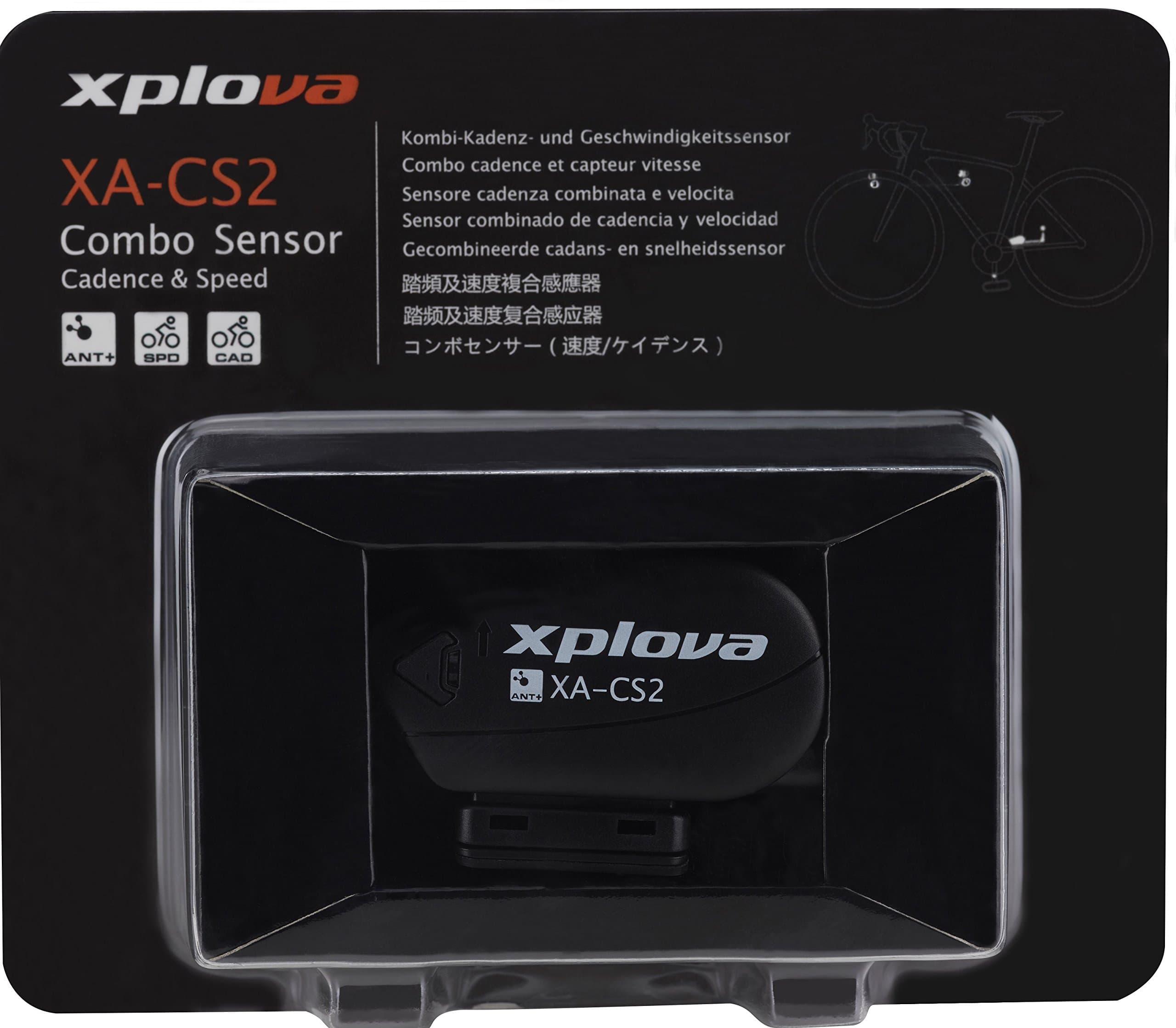 Xplova Cadence Sensor and Combo Speed X5 with Ant +, Black Technology