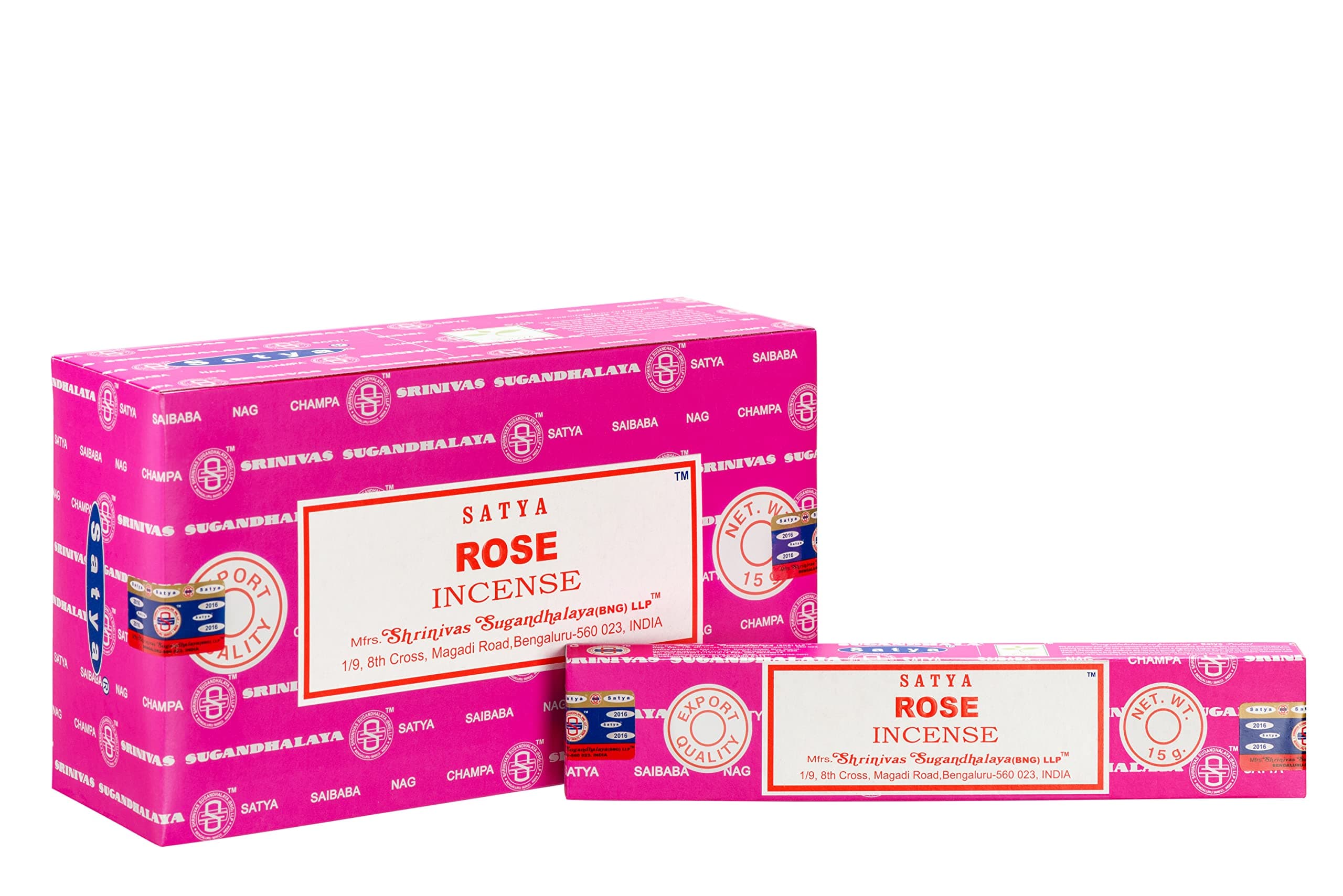 Satya Encens Natural Rose - 15 Grs -