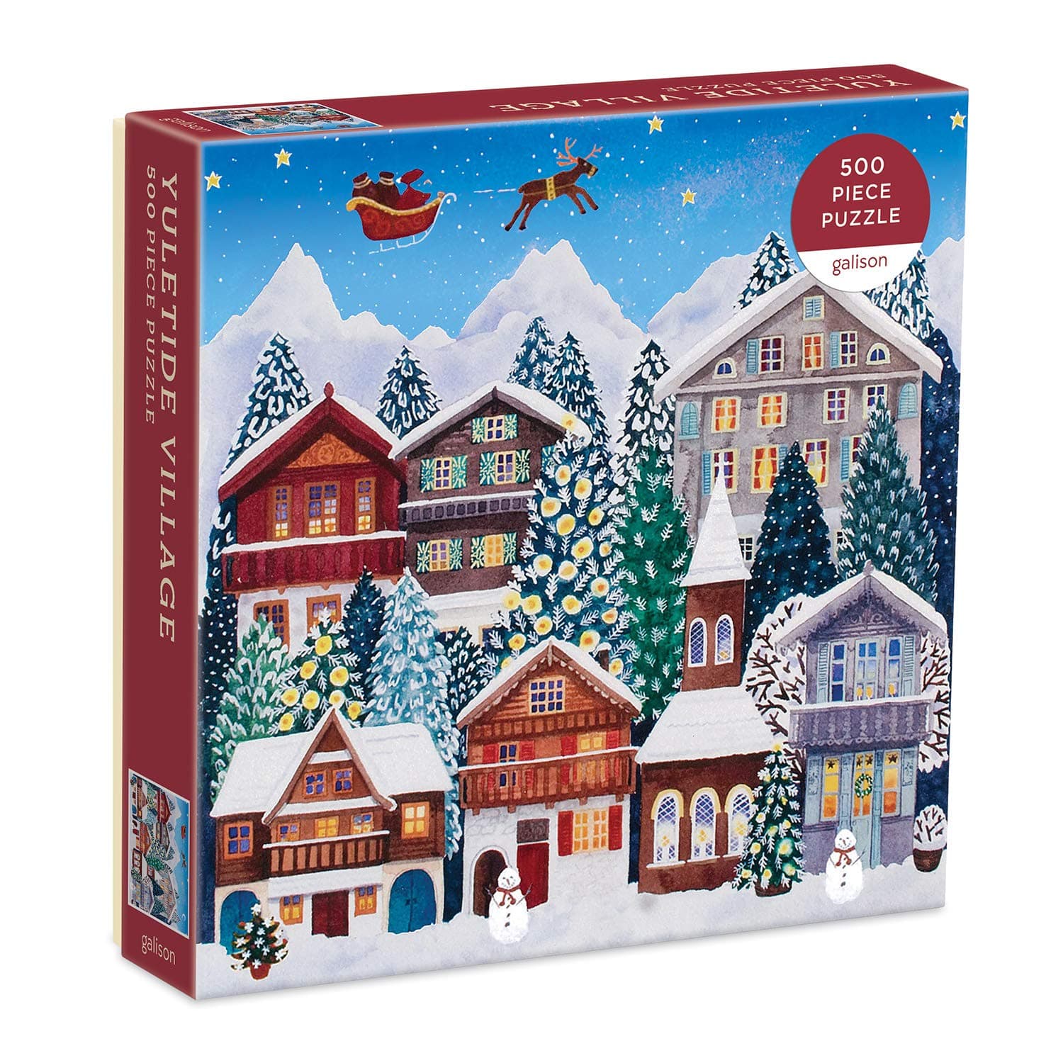 Galison Yuletide Village 500 Piece Puzzle