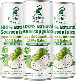 100% Natural Soursop Guanabana Juice 10.8 oz (Pack of 12), Soursop