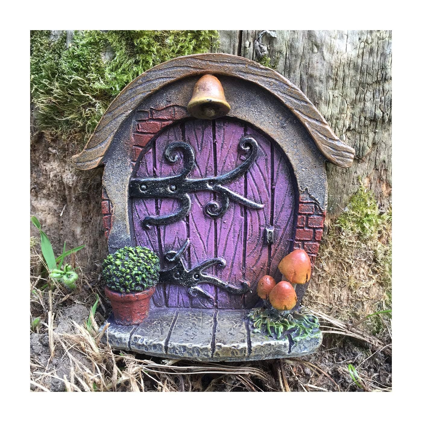 Presents.COM Miniature Gate Garden Decoration Hobbit Pixie Elf Fairy Door Height 7 cm