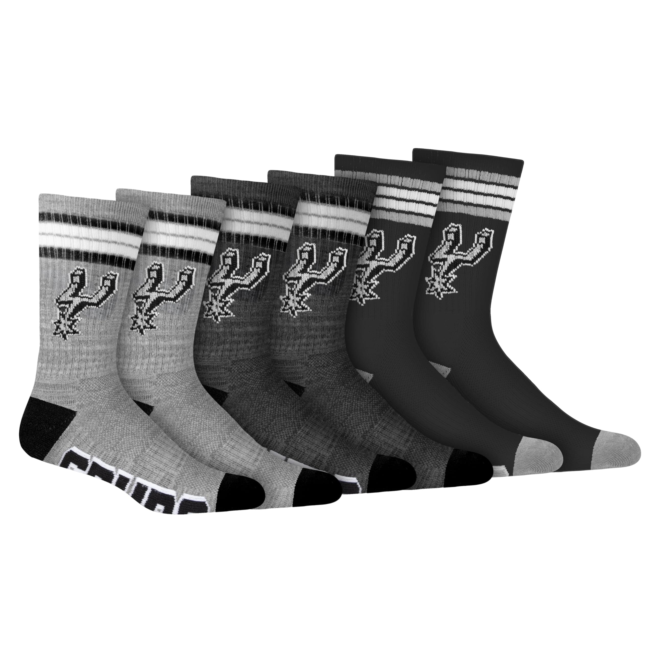 Ultra Game Men's Athletic Cushioned Crew Socks with Arch Compression for a Secure Fit