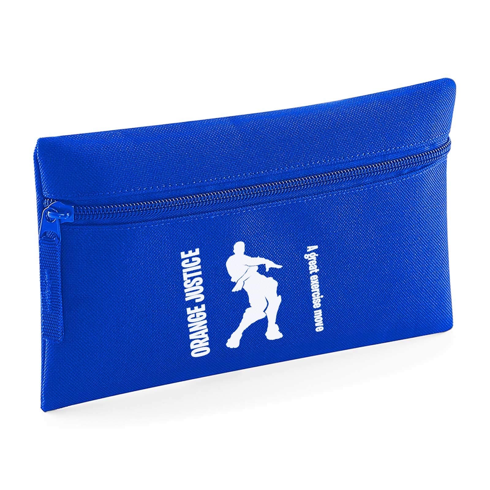 Apparel Printing Orange Justice A Great Exercise Move Emote Small Flat Pencil Case