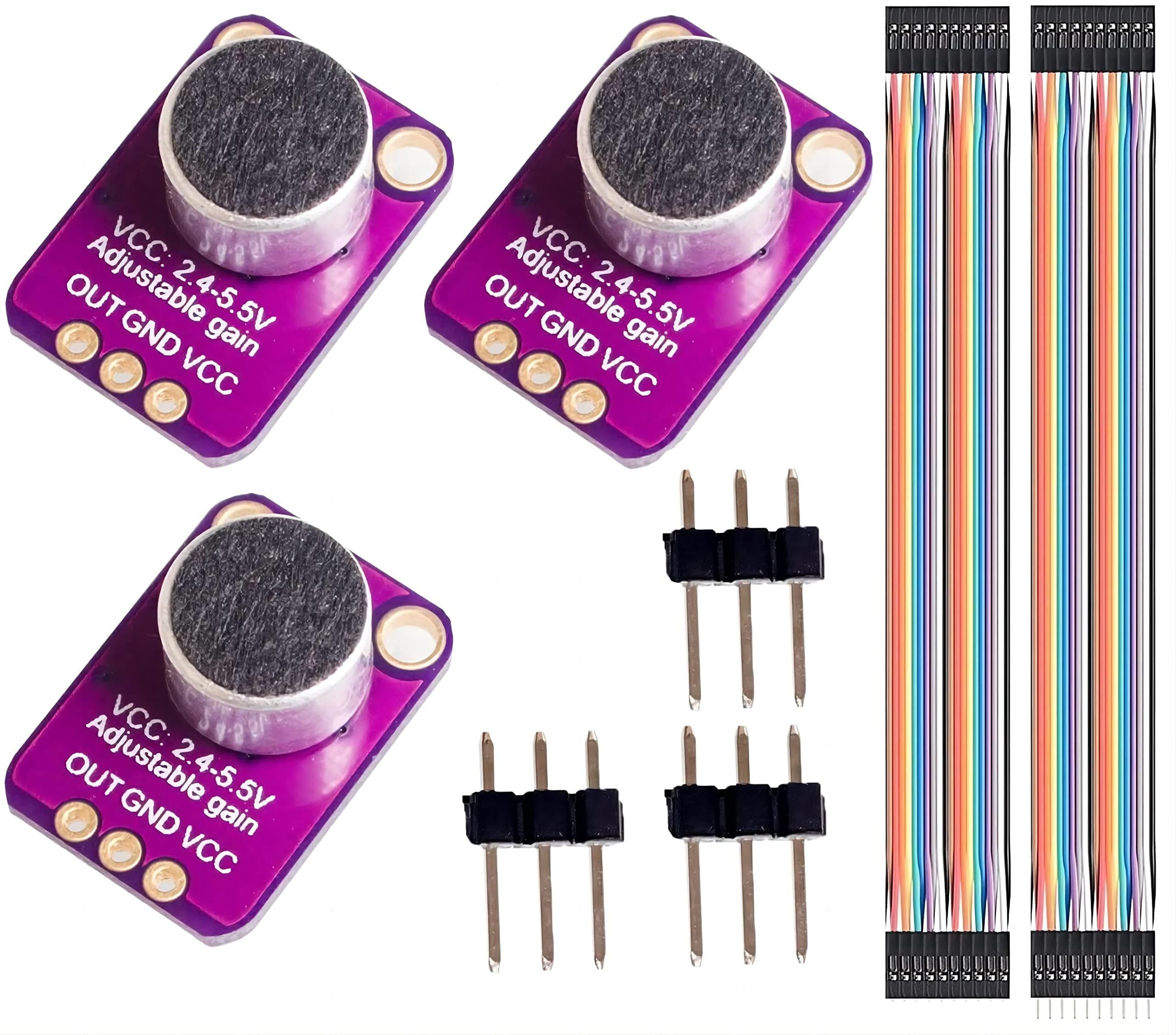WWZMDiB3Pcs GY-MAX4466 Sound Sensor, Electret Microphone Amplifier, Microphone Tunable Amplifier Module