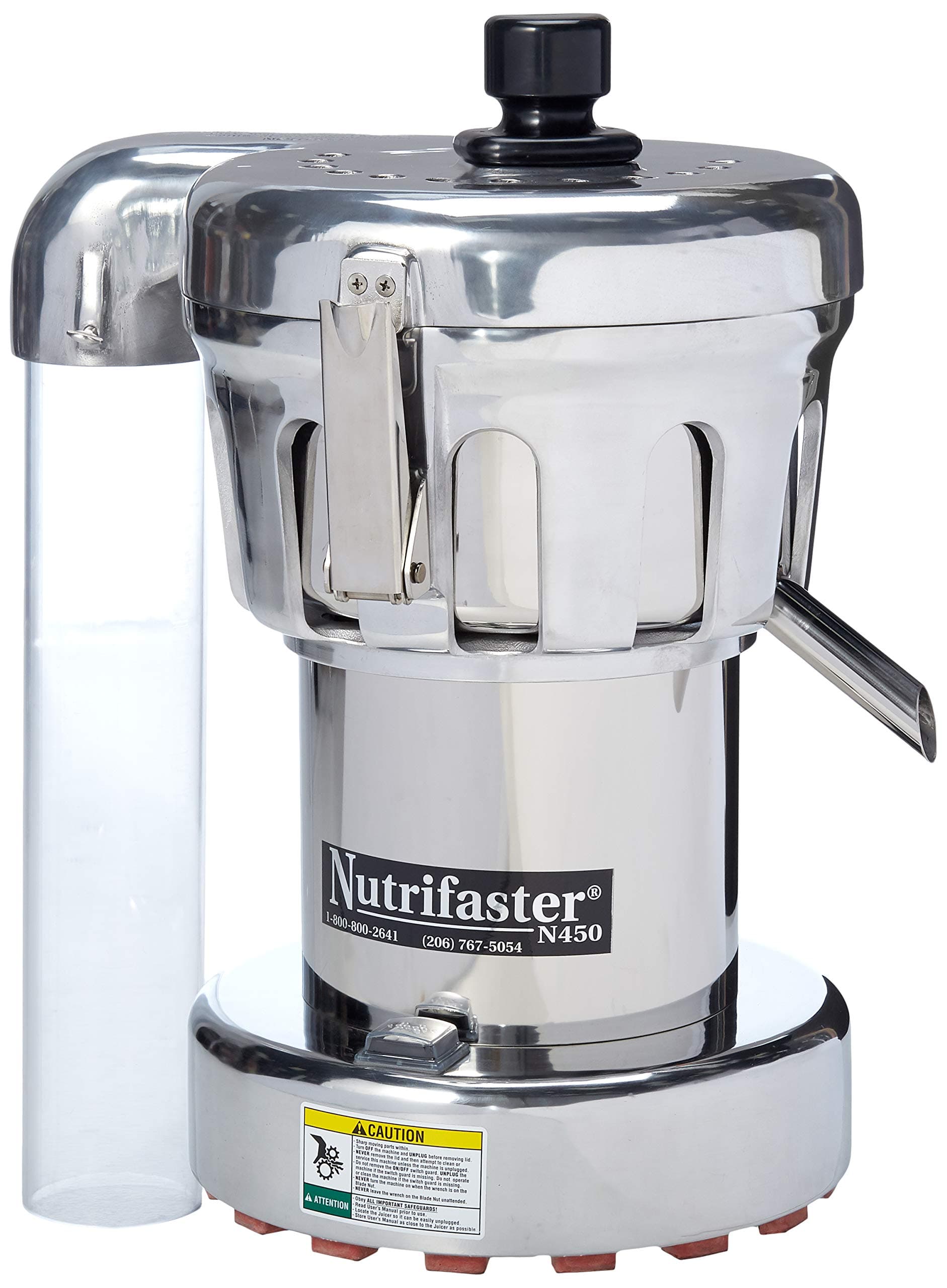 N450 Multi Purpose Juicer | Polished Aluminum, 6 Lb Container