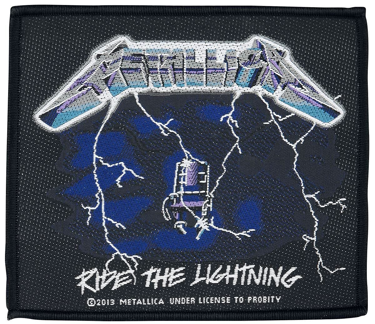 Metallica Men's Ride The Lightning Woven Patch Multi
