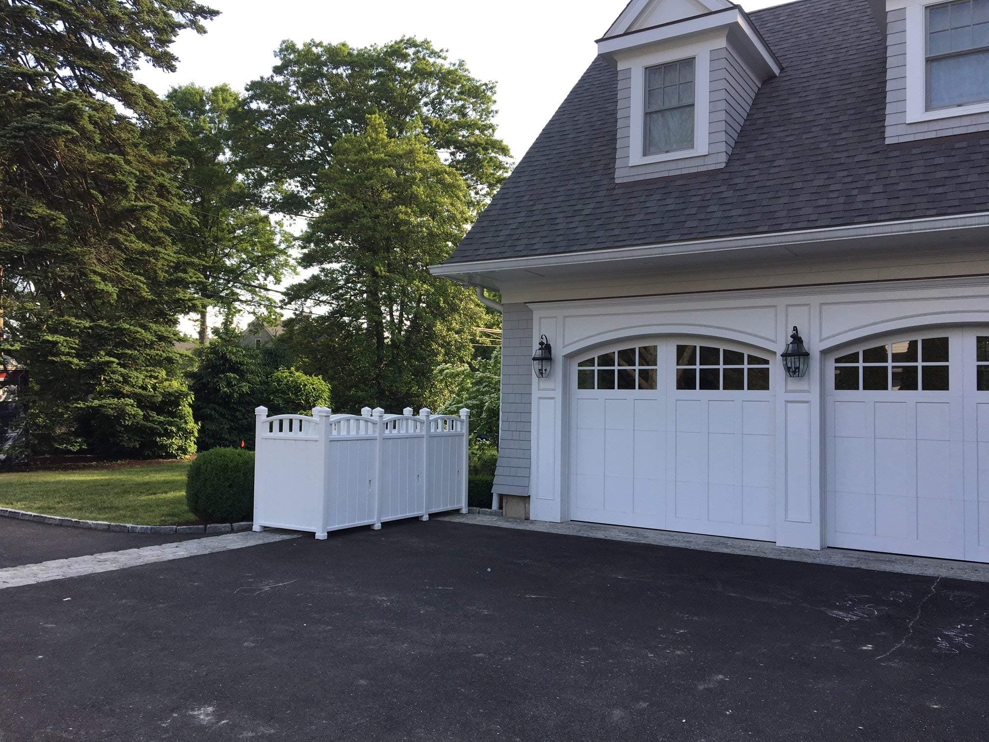 Outdoor Garbage Carts Storage - Garbage Storage Shed -Hides Three Bins