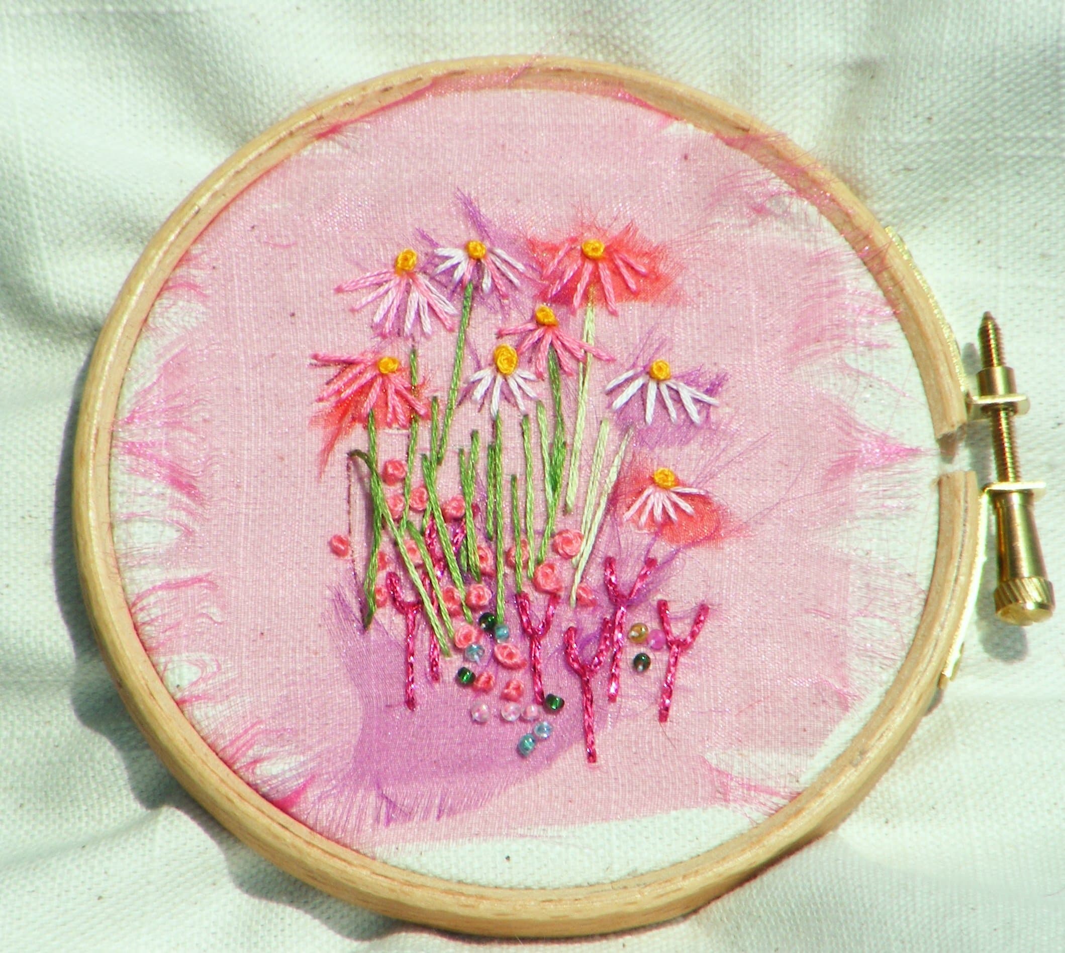 Wood Embroidery Hoop 4"