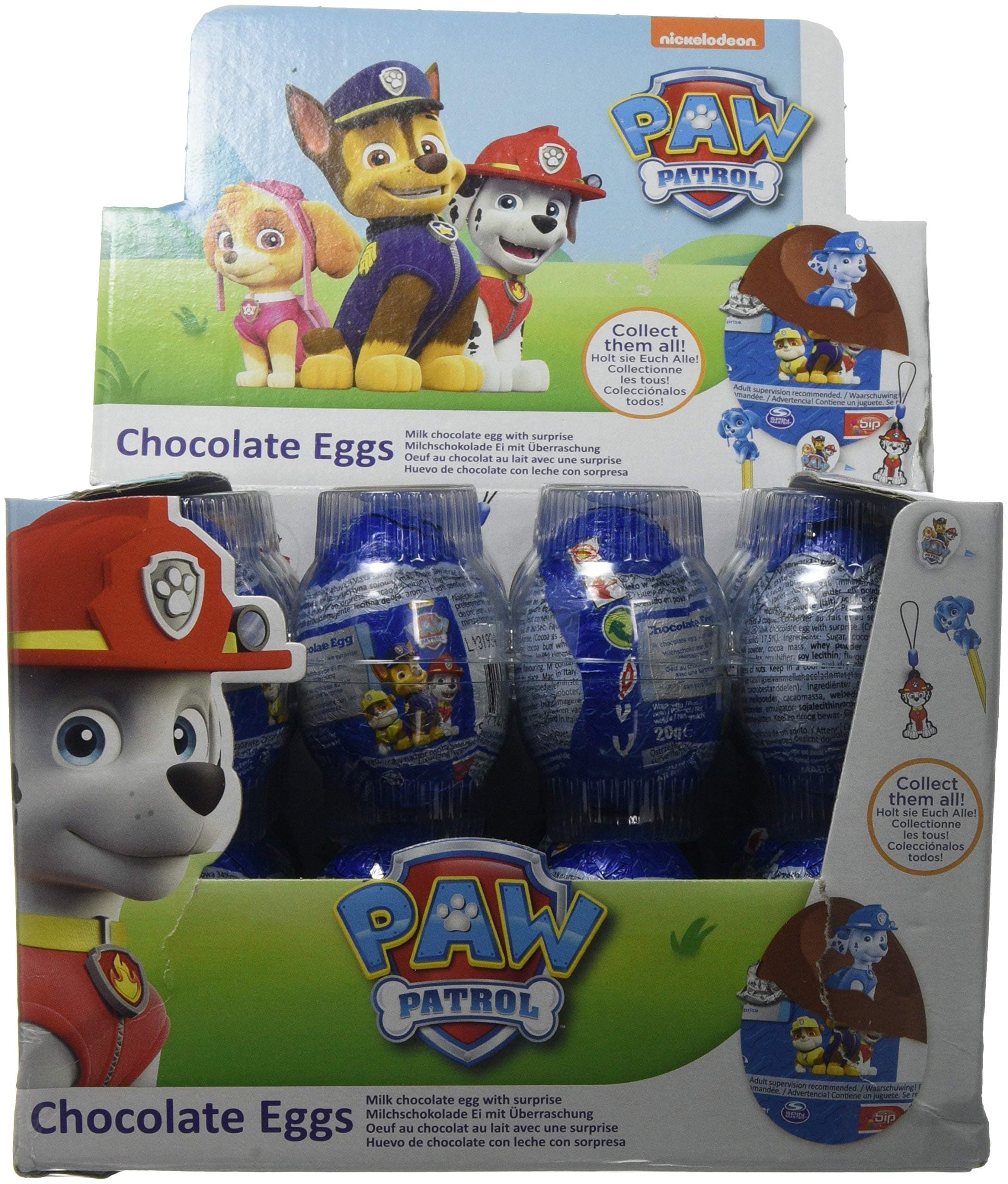 BIP Paw Patrol Chocolate Eggs, 24-Piece