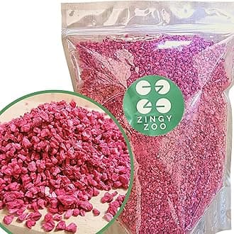 Freeze Dried Raspberry Pieces XXL 500g Pure Premium Dried Raspberries | Real Food Fruit Bits Instead of Raspberry Flavouring or Frozen Berry Powder | Raw Vegan Freeze Dried Raspberry Crumb | ZingyZoo