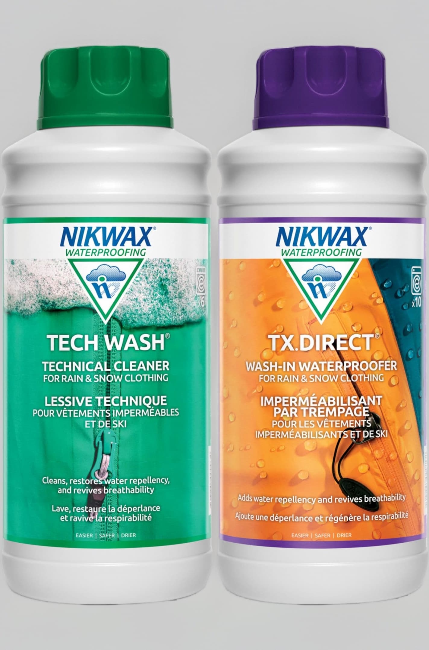 Nikwax Hardshell Cleaning and Waterproofing Duo-Pack