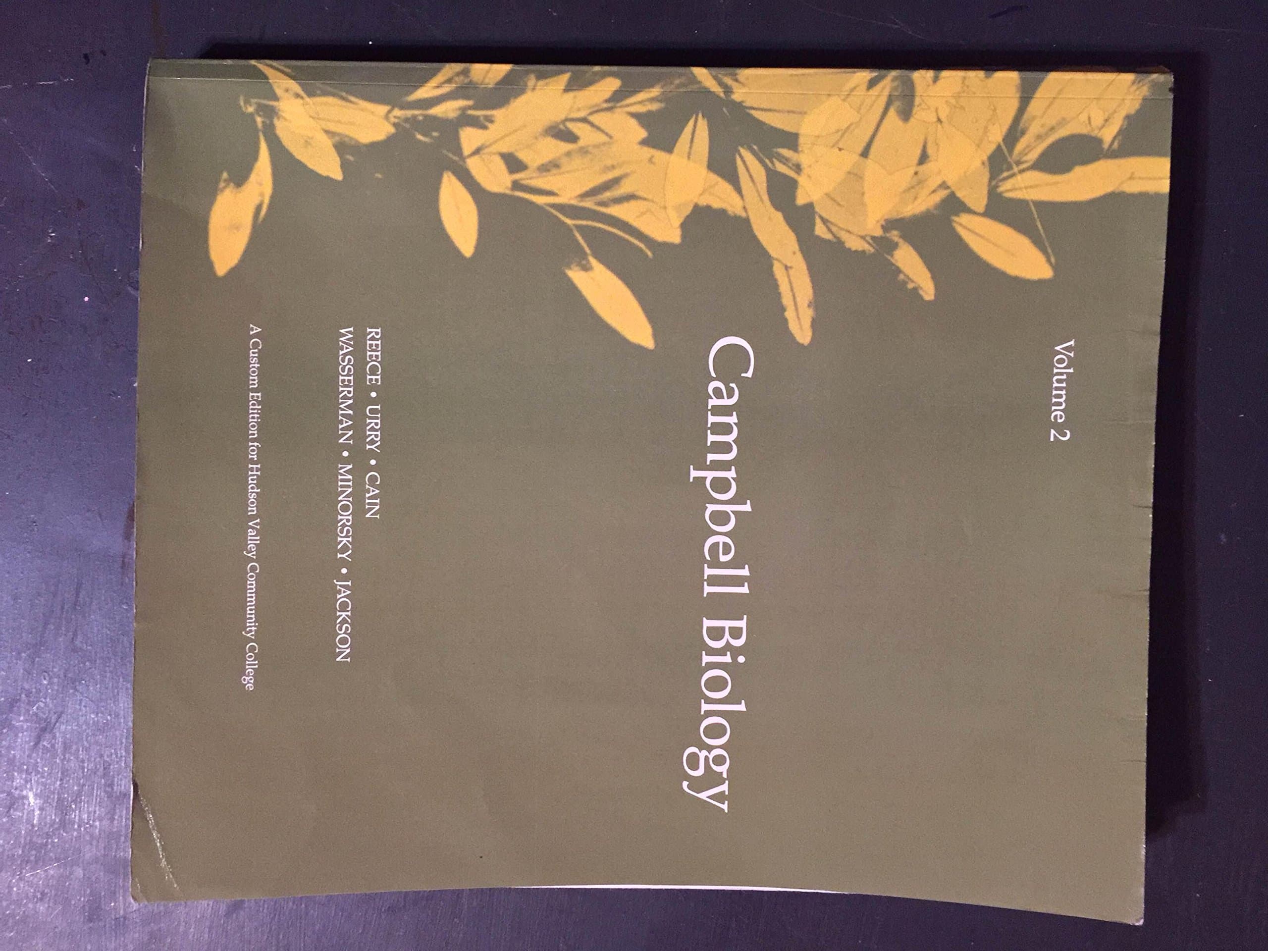 Campbell Biology, Volume 2, custom edition for HVCC