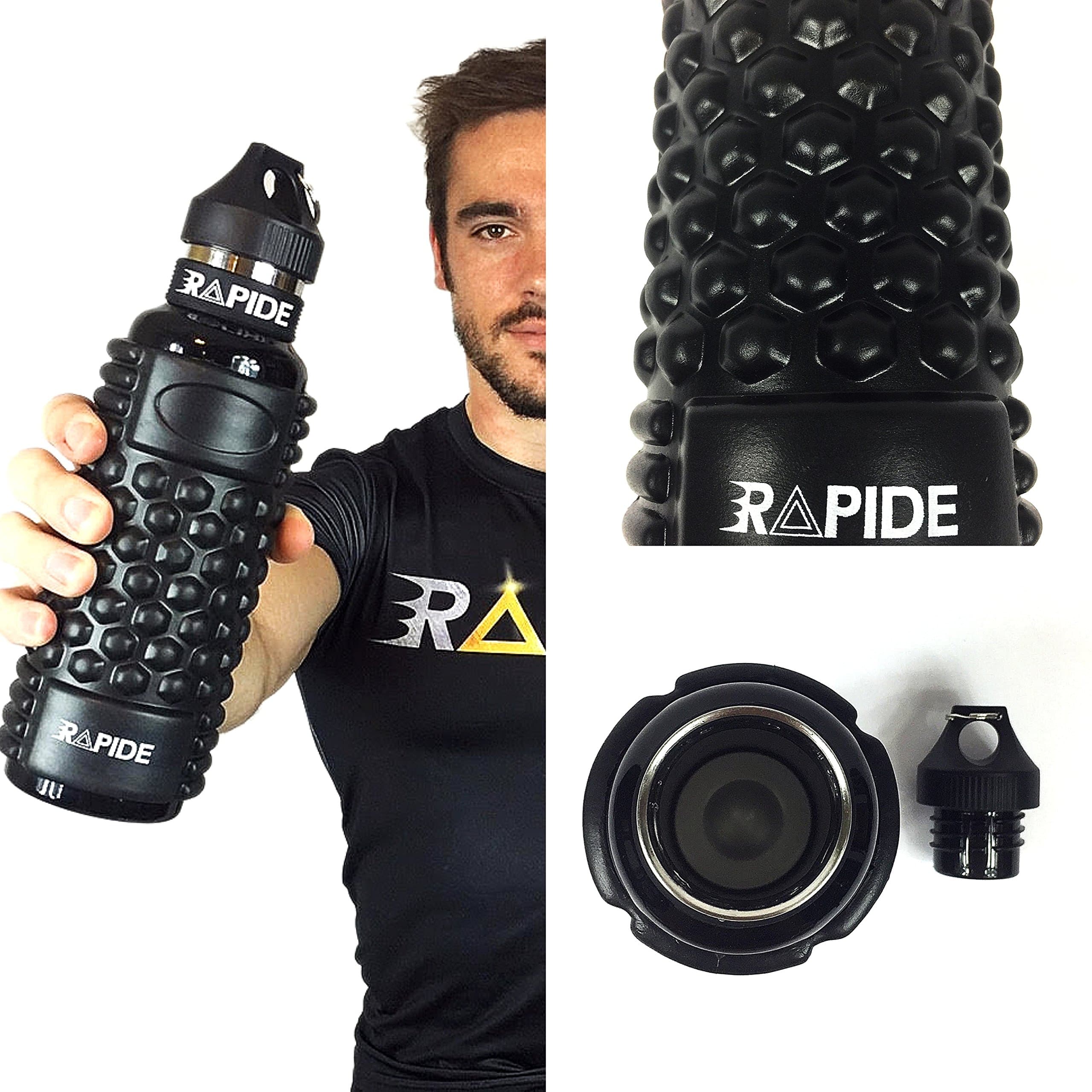 RAPIDE Massage Bottle - Insulated bottle, keep warm or cold your liquid, Foam Roller