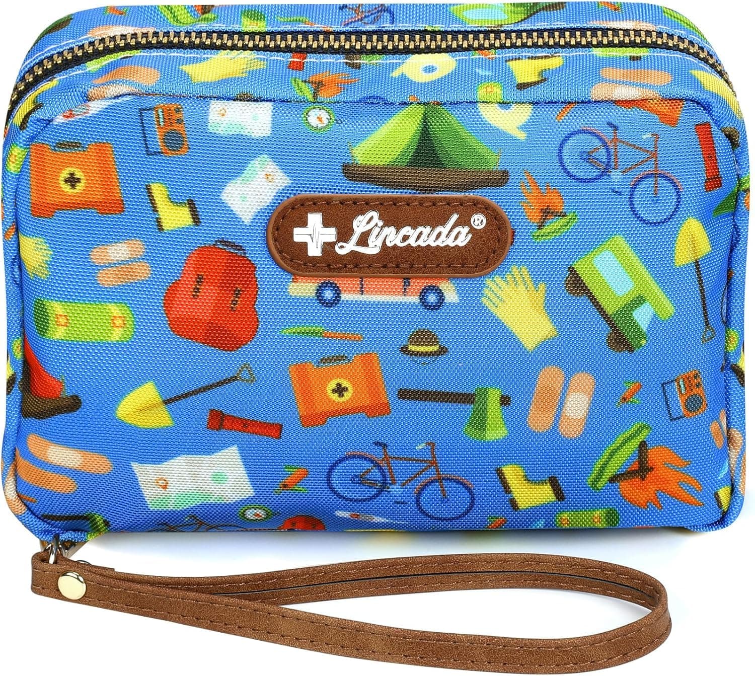 Travel First Aid Kit, All-Purpose Emergency First Aid Kit for Home, Car, Diaper Bag, Camping & Hiking, 143 Pieces