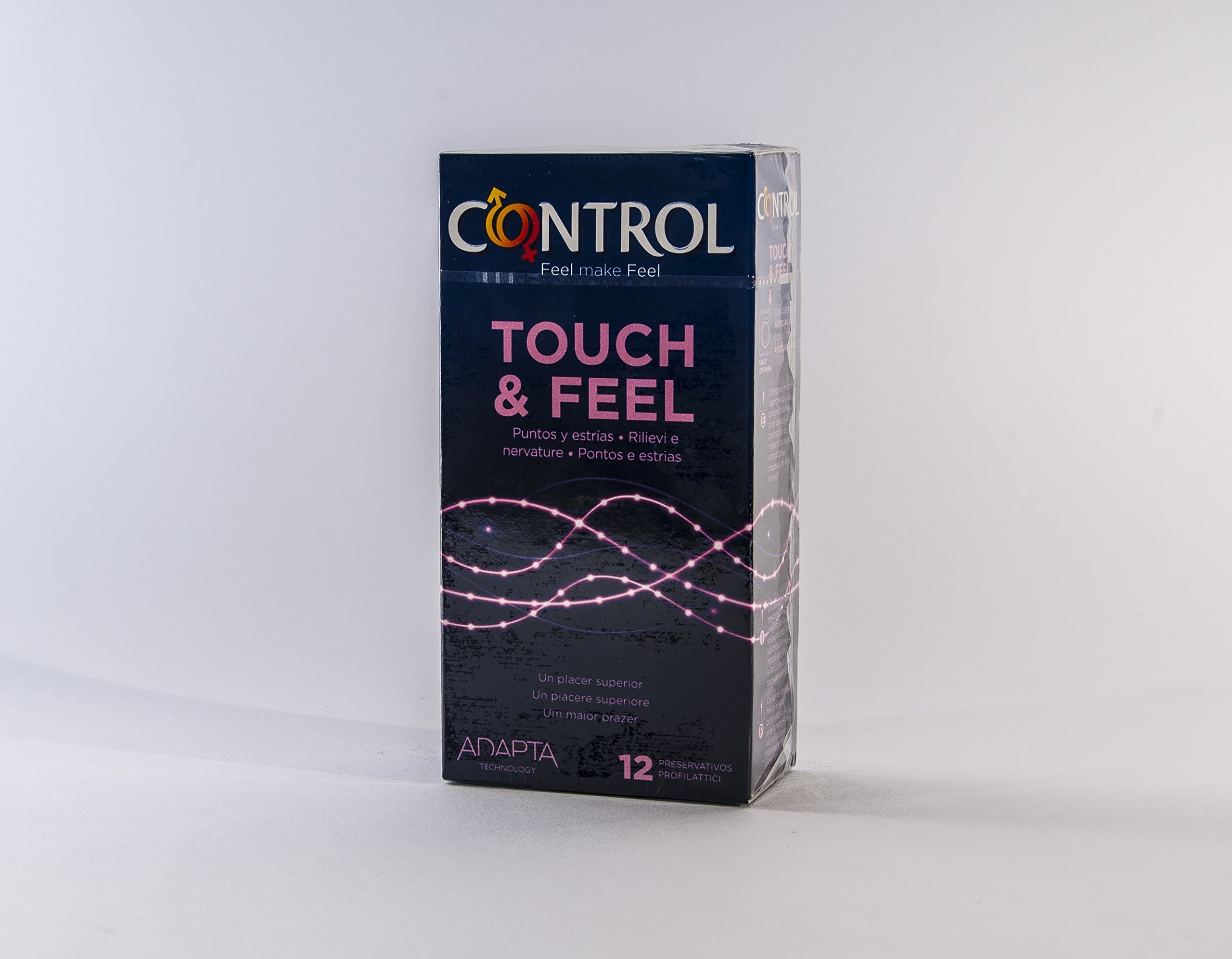 Control «Le Climax» Touch & Feel : 12 Ribbed, Dotted & Shaped Condoms