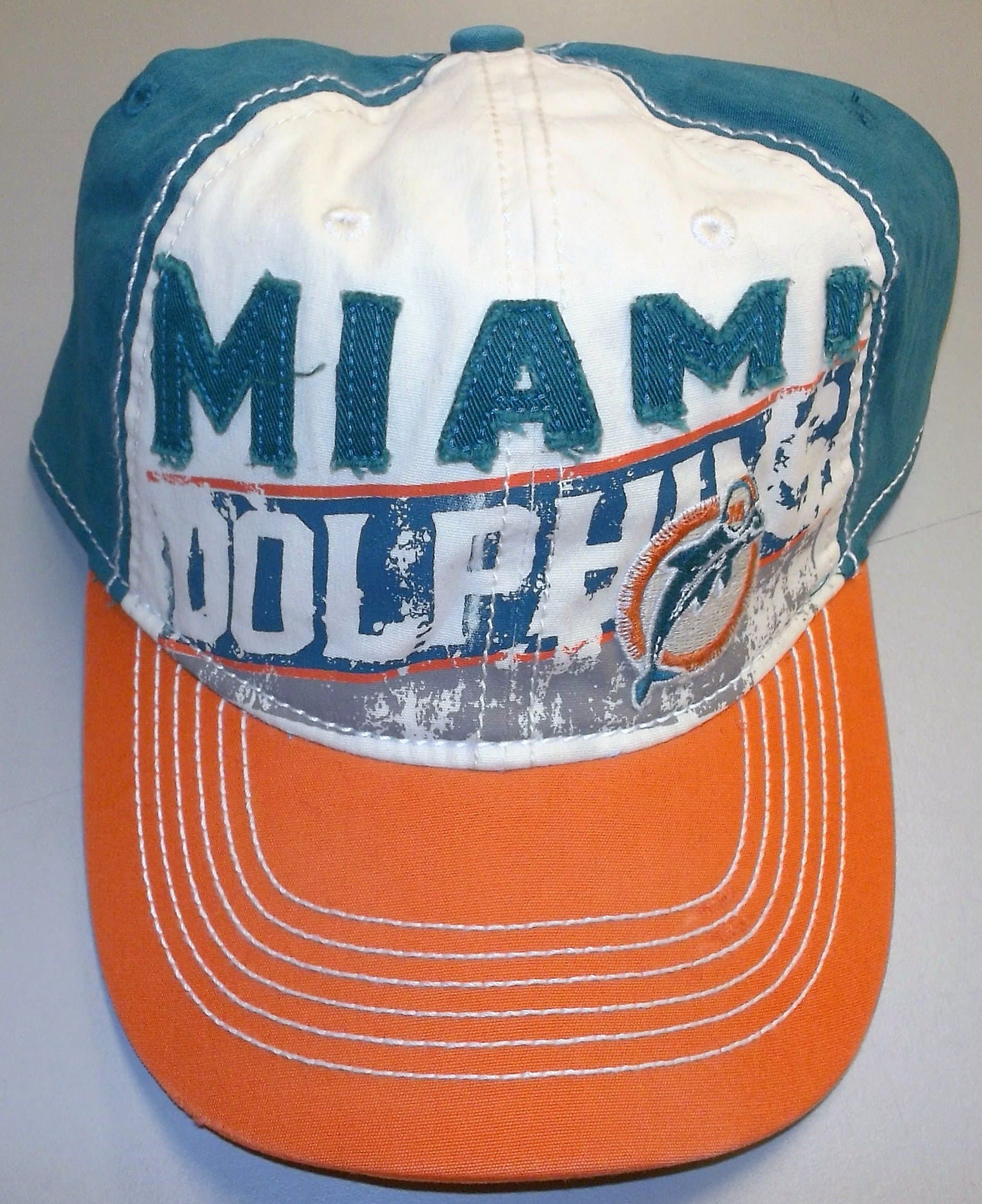 Miami Dolphins Retro Sport Canvas Slouch Flex Hat