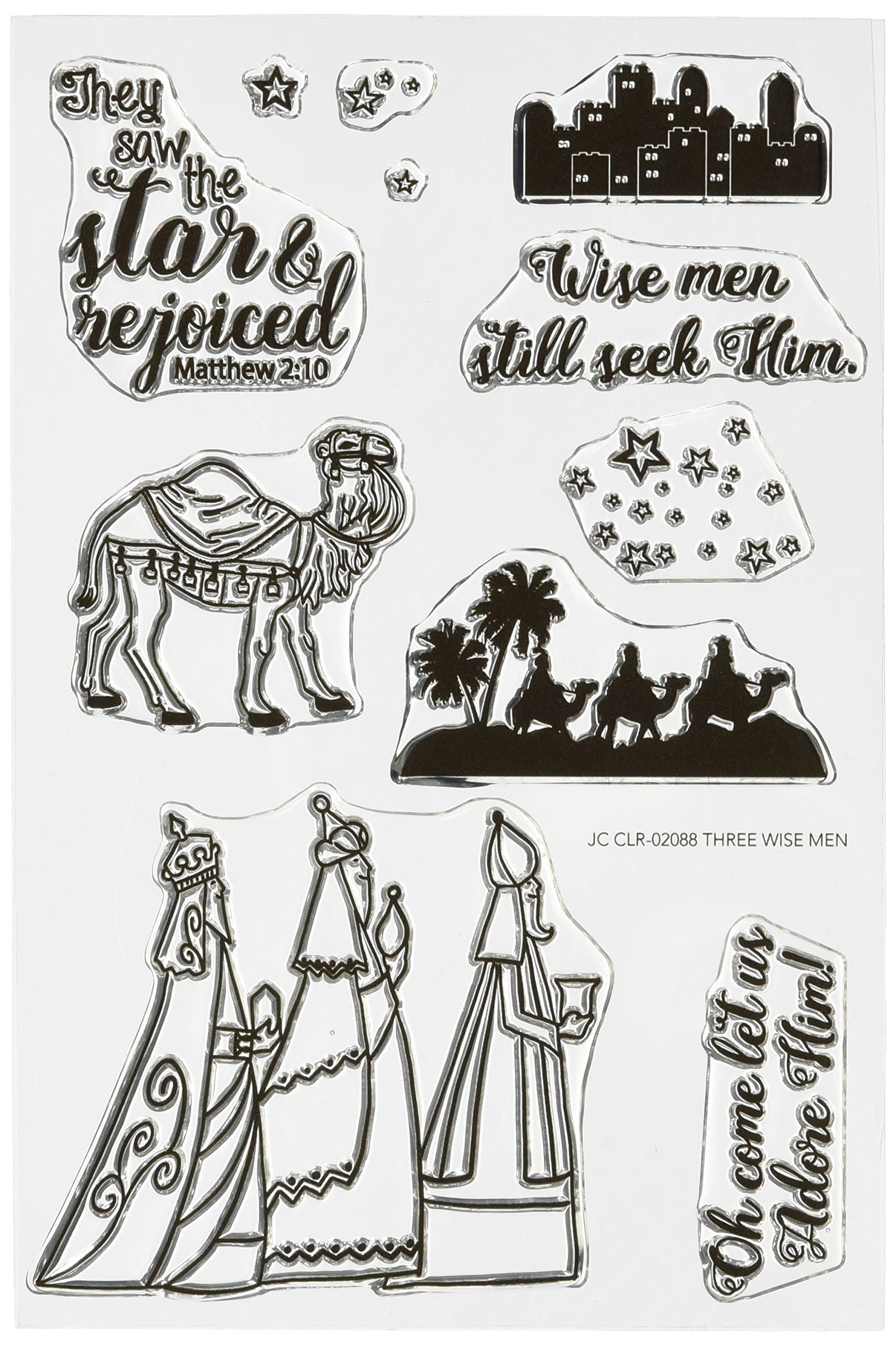 Joy Clair Clear Three Wise Men | Bible Journaling Stamps