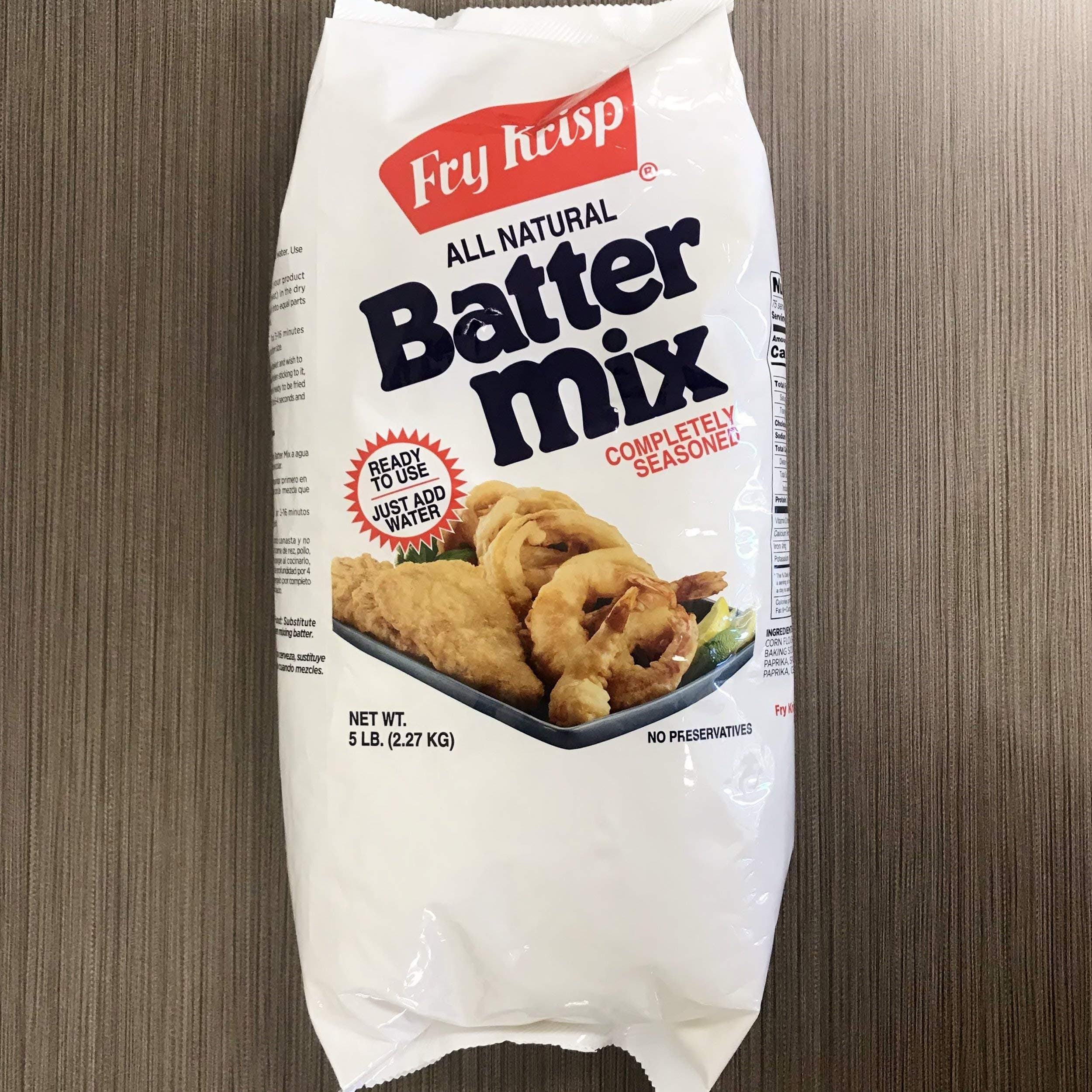 Fry Krisp, All Natural Batter Mix 1 Bag (5lbs)