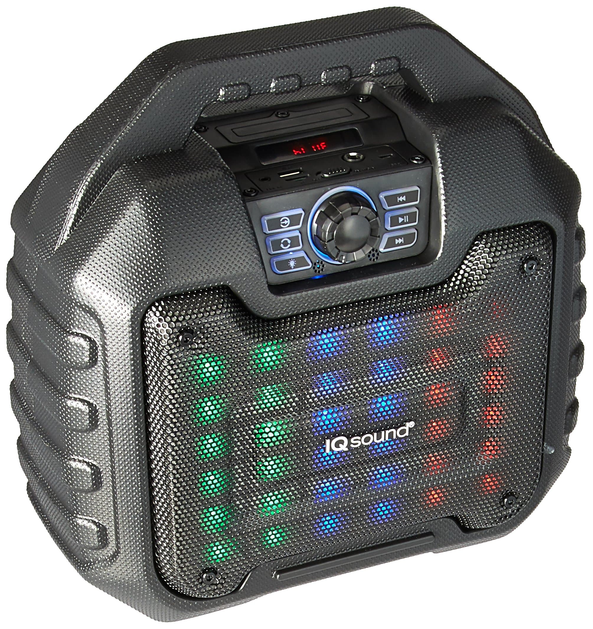 SuperSonic Portable Bluetooth Audio System with LED Display 5.25-Inch, Black (IQ-2525BT)