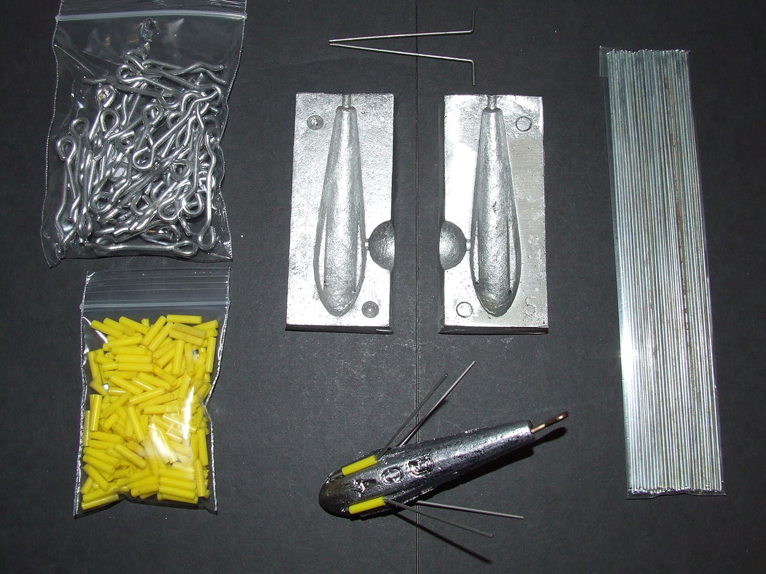 FFT DCA 5oz GRIP WEIGHT MOULD KIT LOOPS ROLLERS WIRES BREAKAWAY SEA COD BEACH FISHING