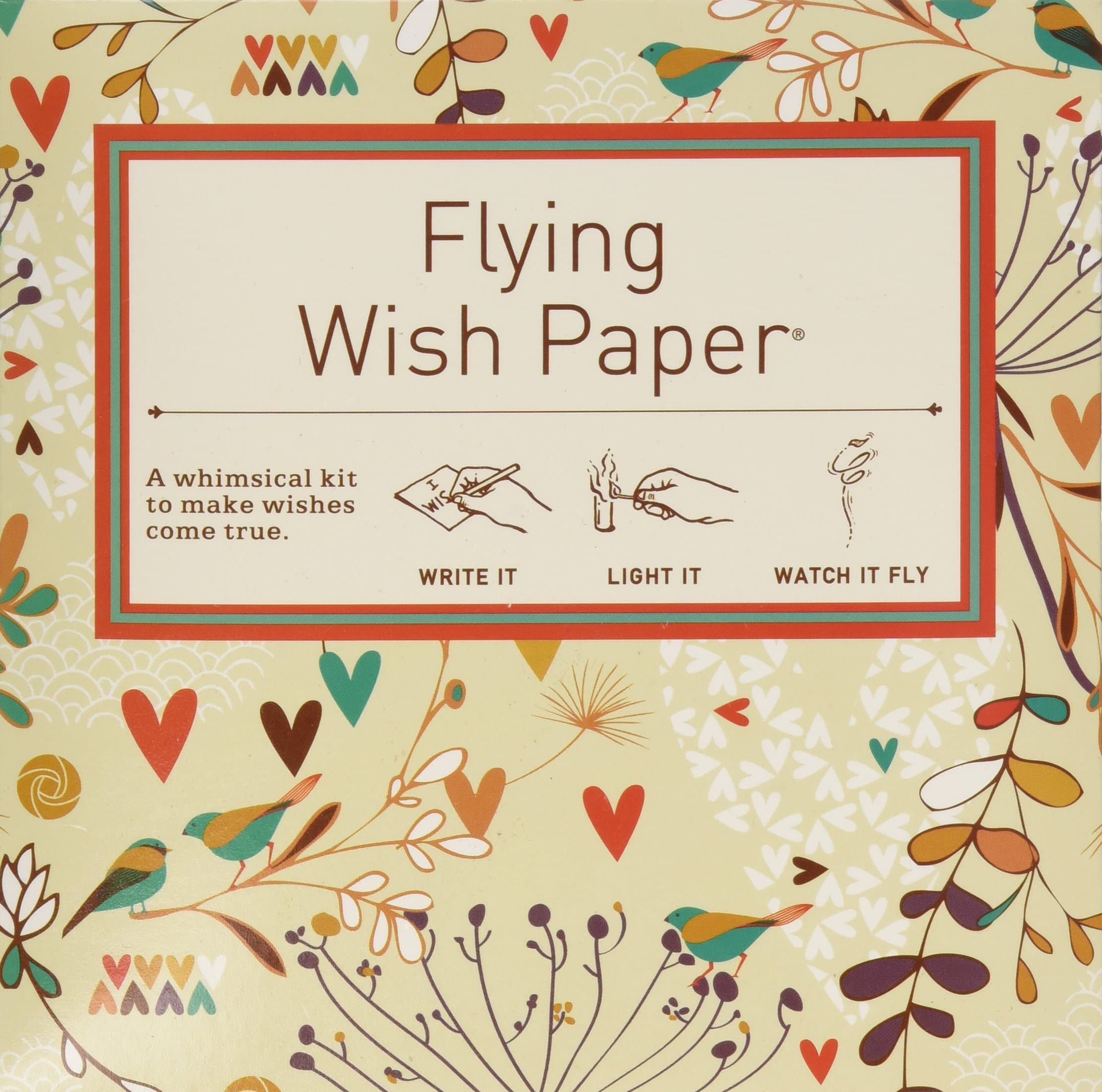 Flying Wish Paper Lovebirds, Small