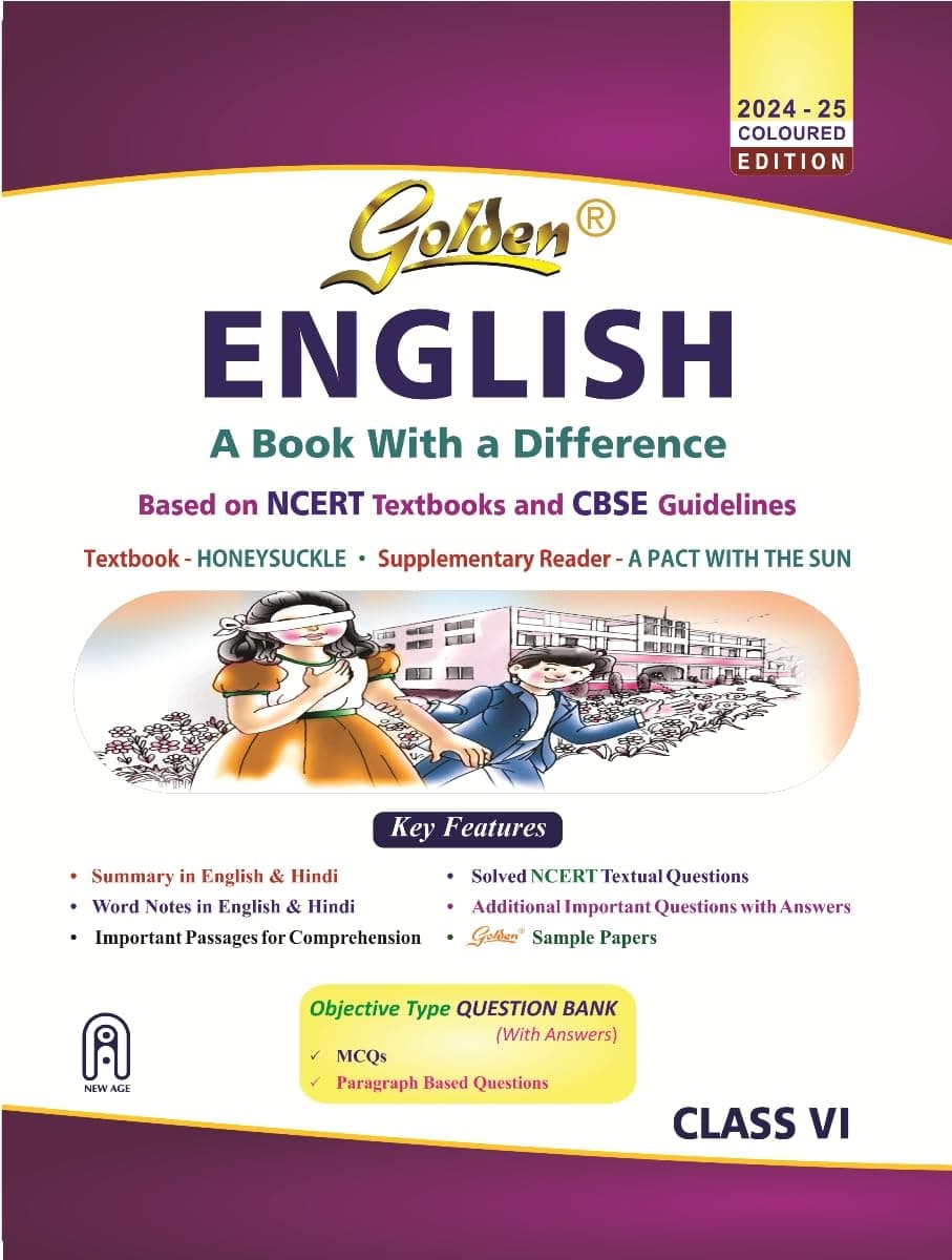 Golden English: (With Sample Papers) A Book with a Difference for Class - 6 (For 2022 Final Exams): v. VI
