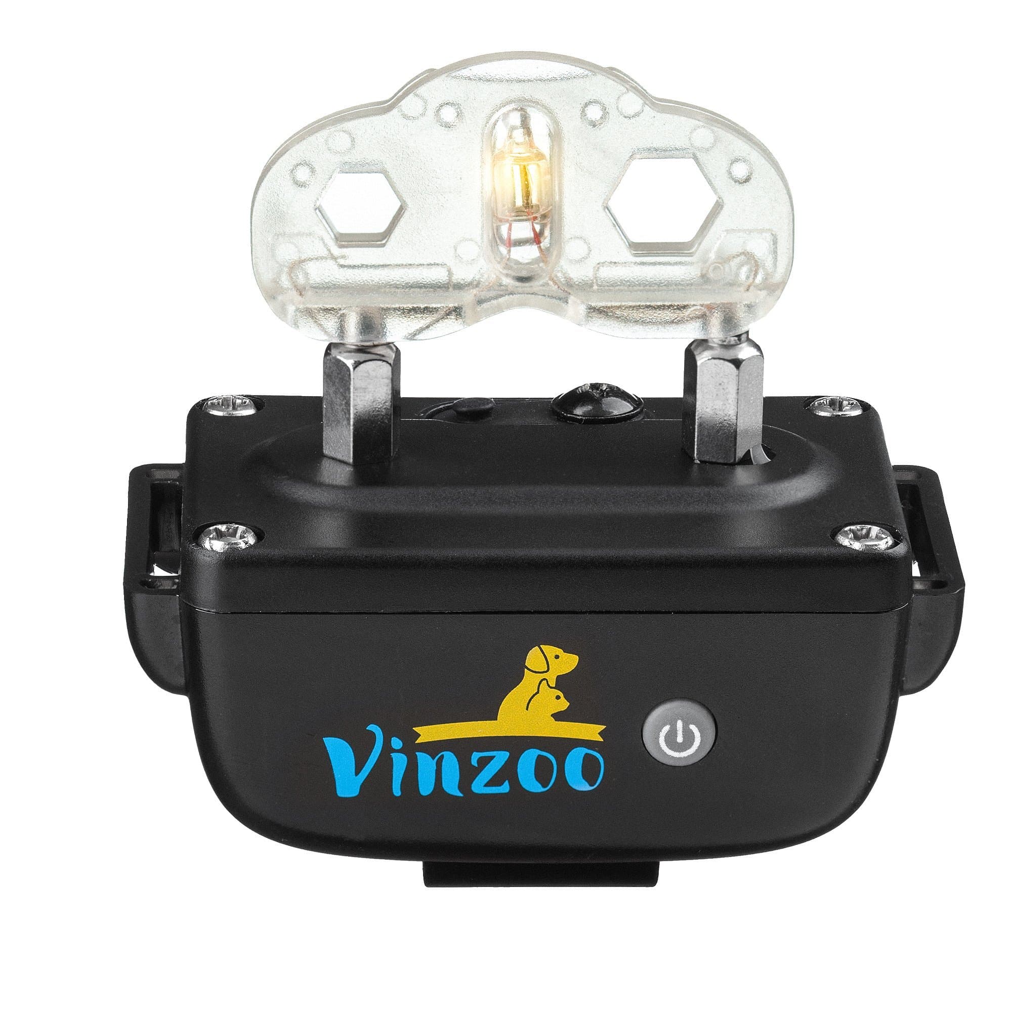 Extra Receiver Dog Training Collar By Vinzoo- TPU Shock Collar For Dogs With Remote- Rechargeable Dog Collar With 3 Modes: Beep, Vibration, Shock, 16 Levels- Waterproof Collar For Small & Large Dogs