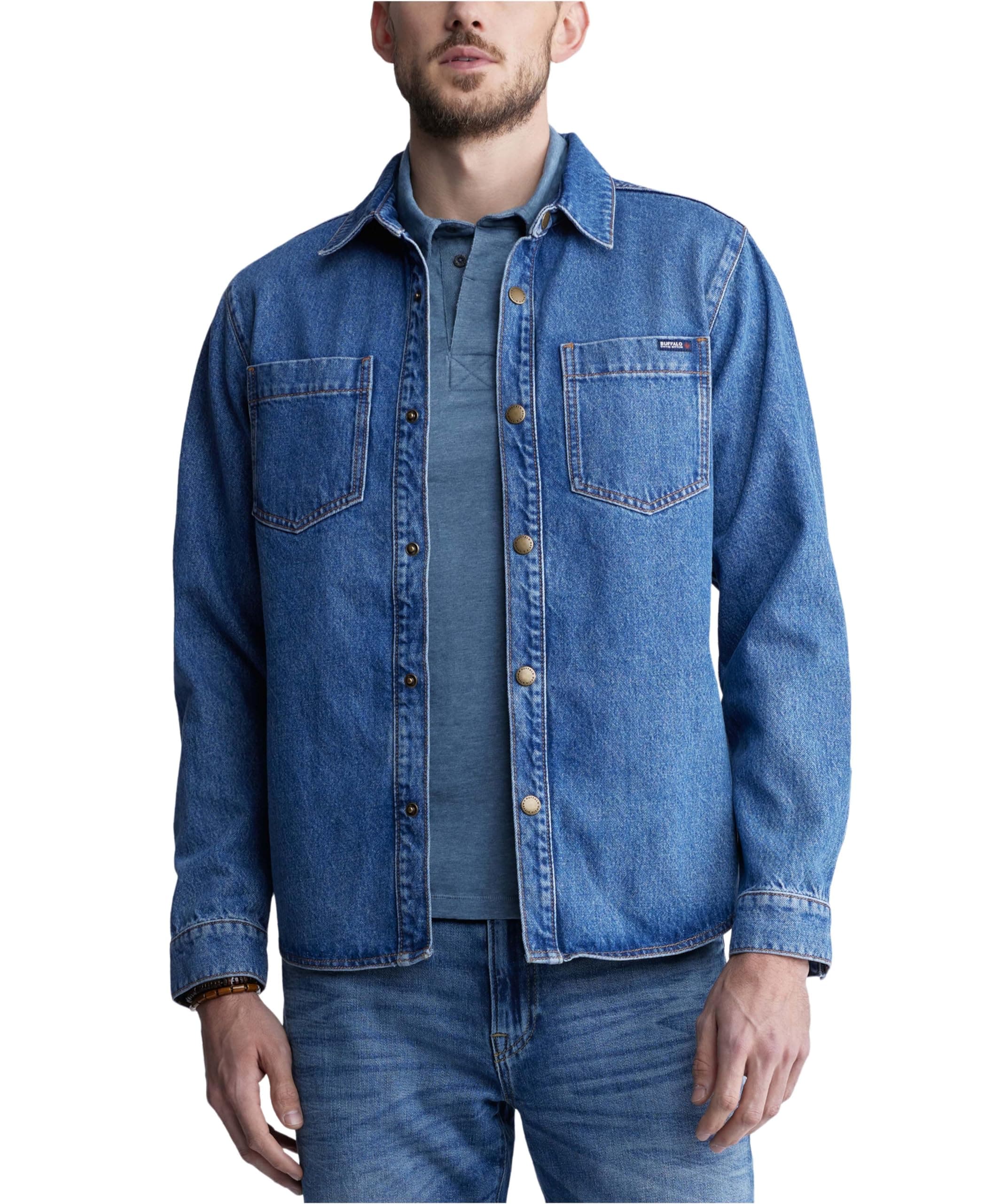 Buffalo David BittonMen's Shirt Style Shacket Jacket