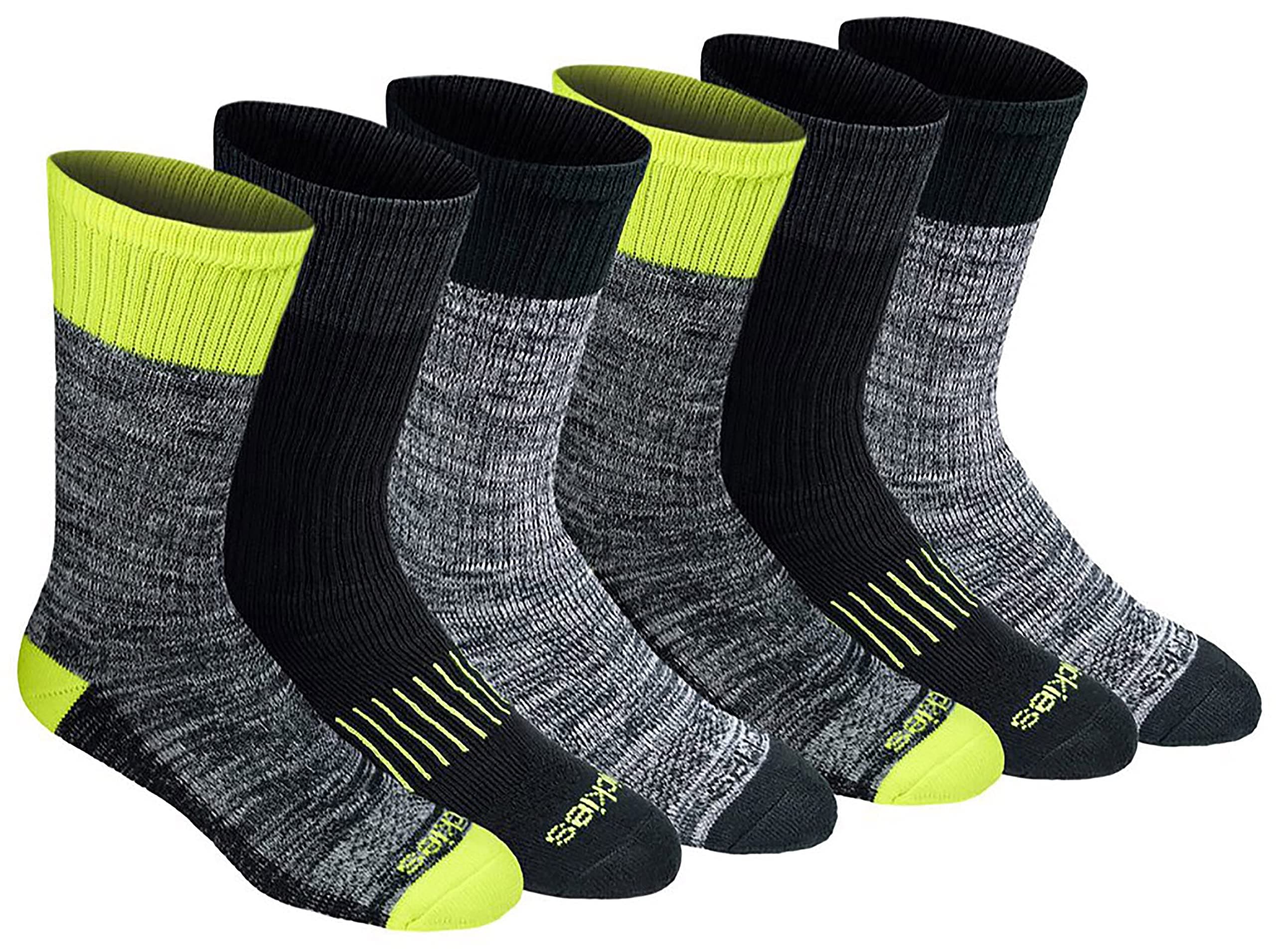Dickies Men's Men's Dri-tech Moisture Control Comfort Length Crew Socks Socks (pack of 6)