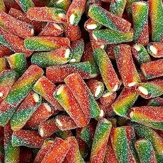 Fizzy Rainbow Pencil Bites 500g Share Bag by The Gourmet Sweet Company