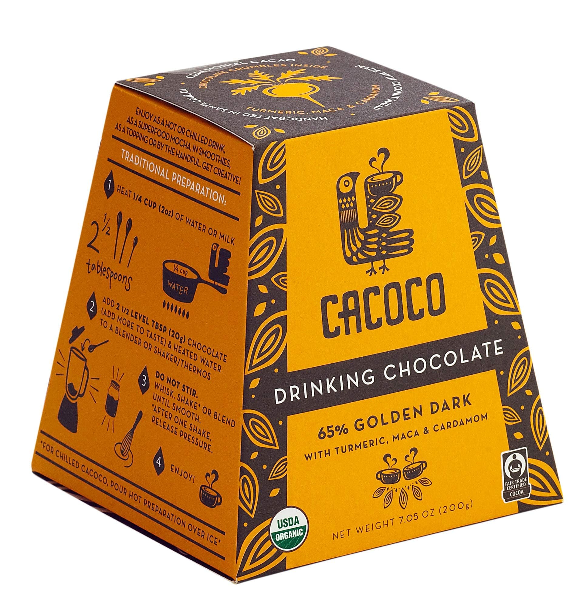 CACOCO 65% Golden Dark Drinking Chocolate (7.05 ounces) …