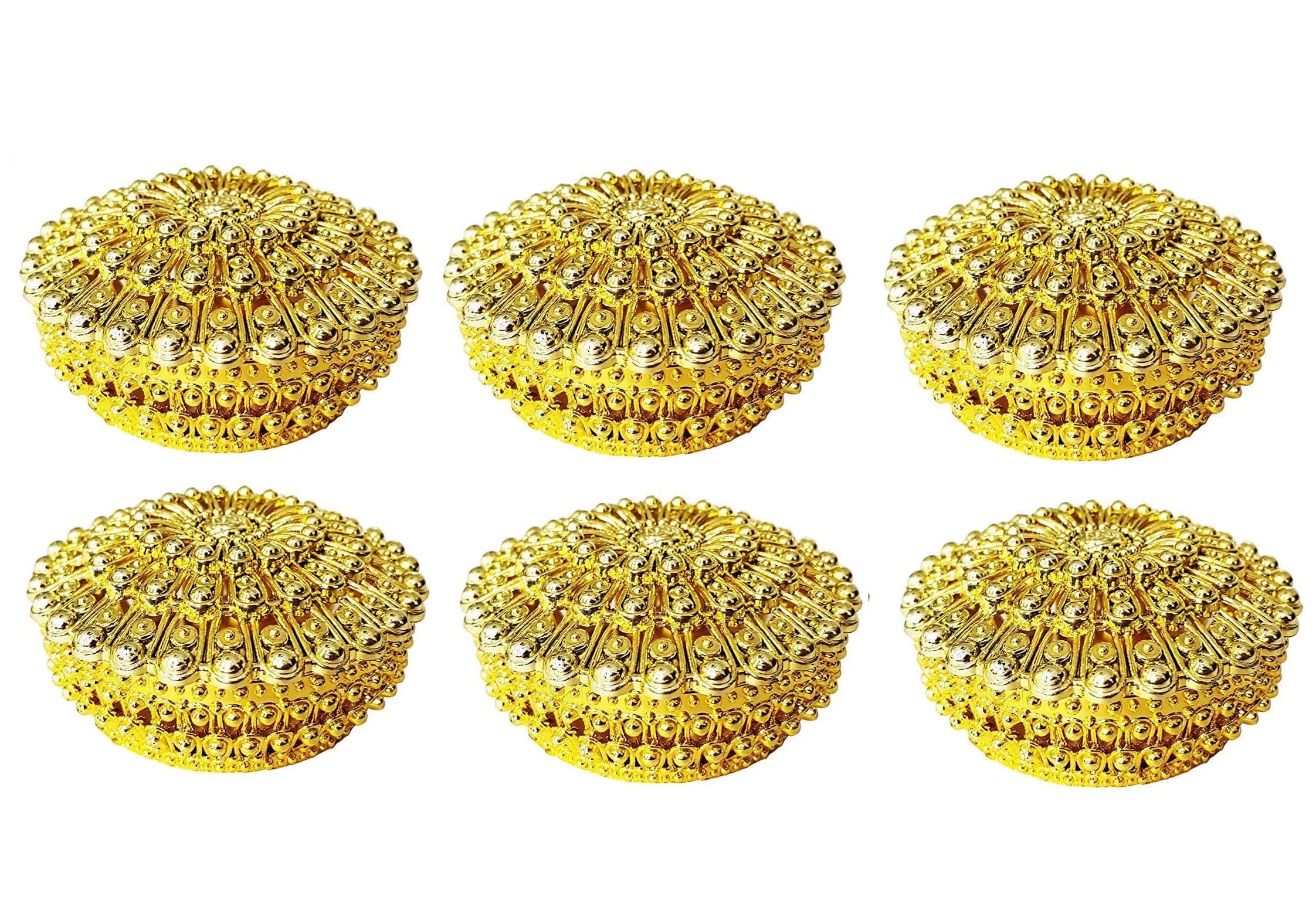 Boxo Decorative Square Boxes for Packing Gifts and Sweets for Wedding and Parties (Golden, Standard) , Set of 6