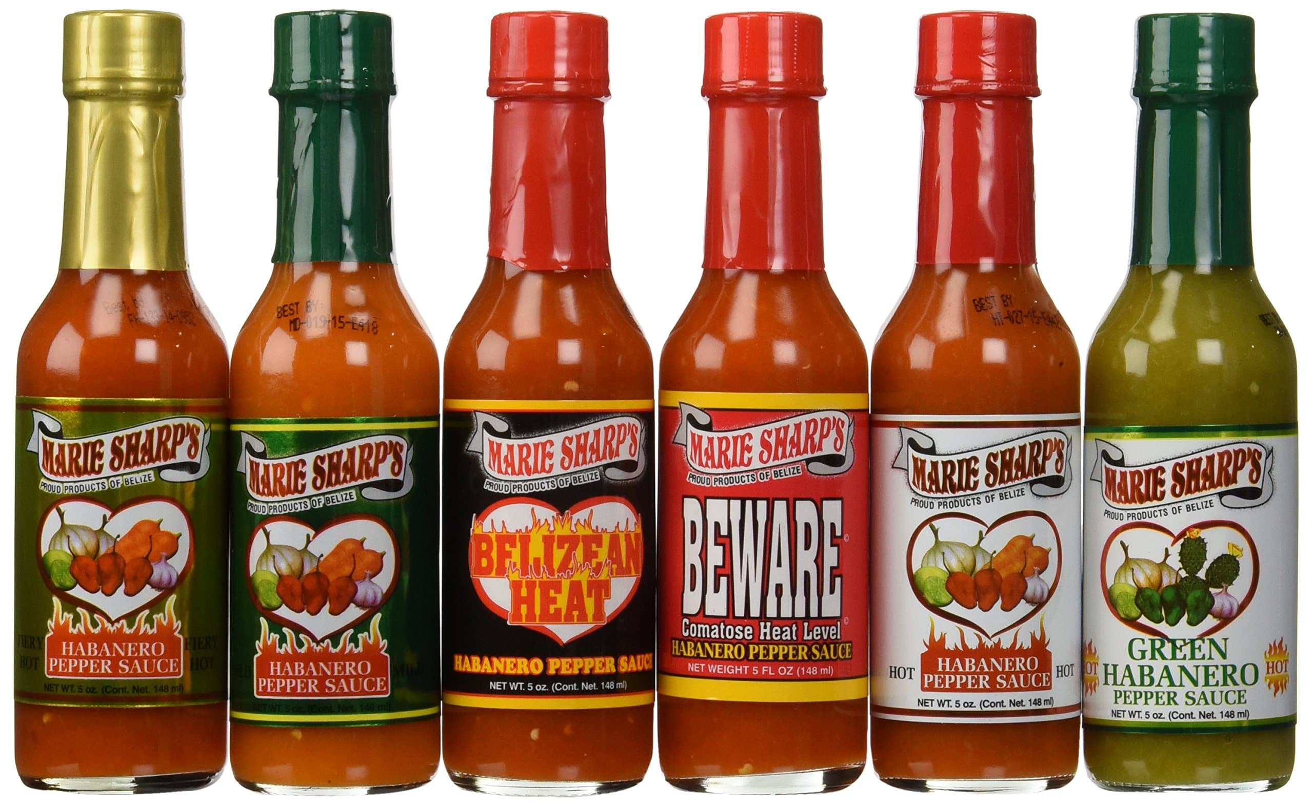 Marie Sharp's Hot Sauce 6 Pack