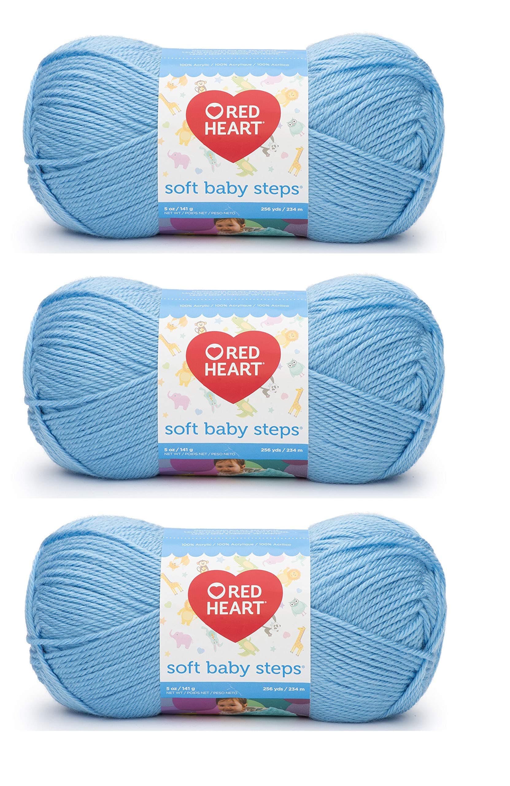 Soft Baby Steps Yarn (3-Pack) Baby Blue E746-9800