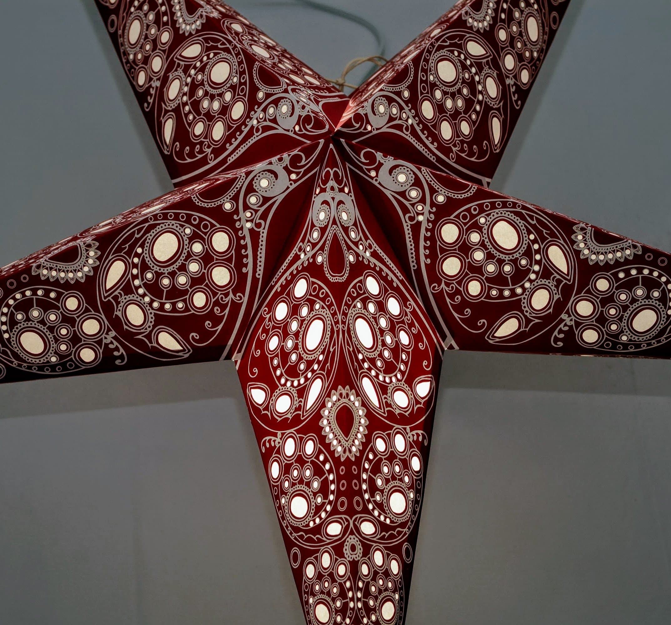 Emperor Paper Star Lantern Large (Red) by UMTA