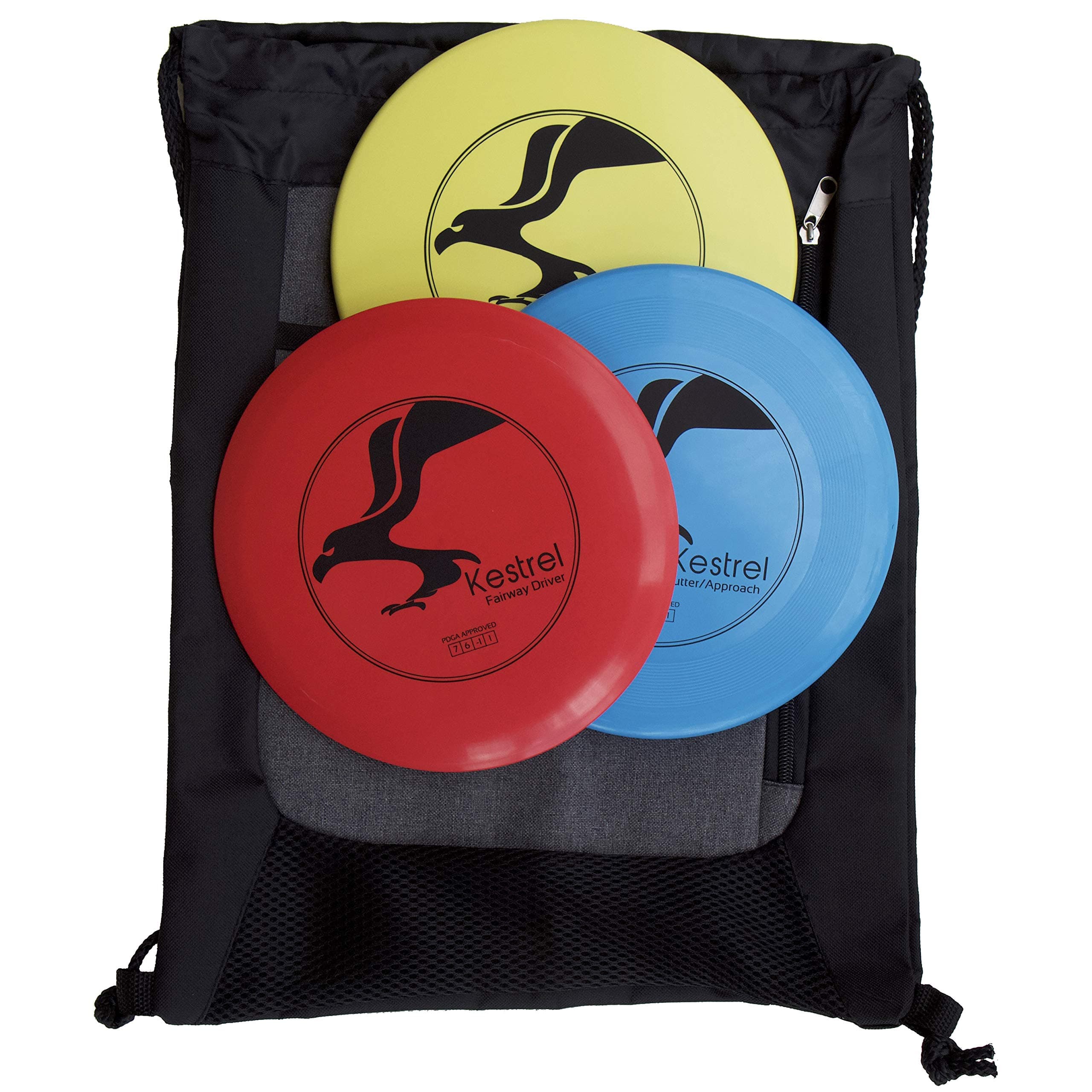 Disc Golf Beginner Set Bundle | 3 Discs + Bag | Includes Fairway Driver, Mid-Range and Putter