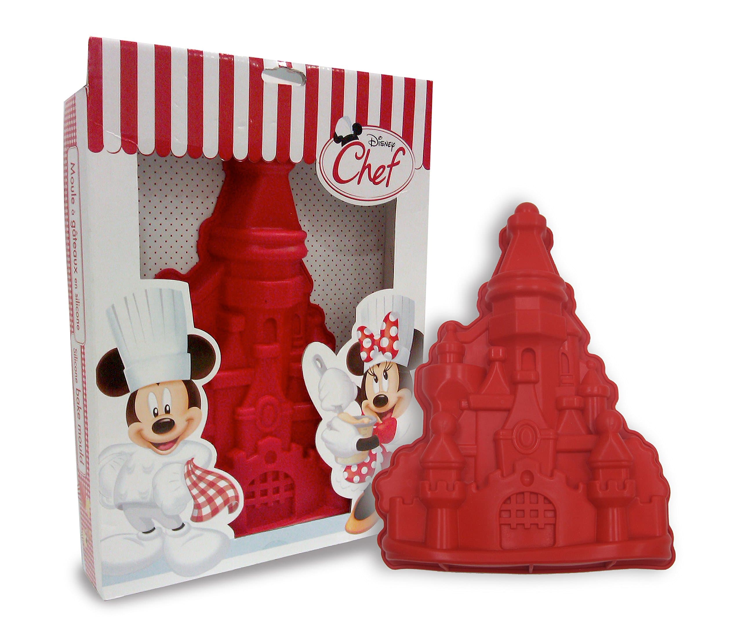 COPYWRITE Mould Kitchen Disney Castle, Silicone, Red, 5 x 31 x 25 cm