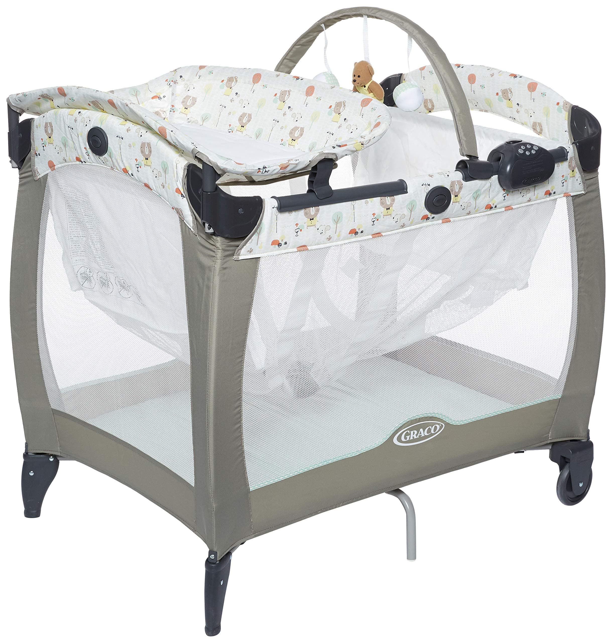 Graco Pack N Play Contour Electra Travel Cot Ted & Coco (Pack of 1)
