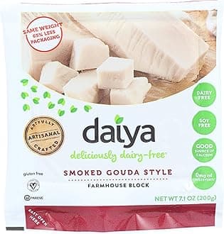 DAIYA Smoked Black Gouda Cheese, 7.1 Ounce (Pack of 8)