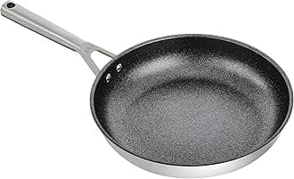 Ninja Foodi Zerostick Stainless Steel Frying Pan 28 cm [C60028EU] Non-Stick Coating, Induction Compatible, Dishwasher Safe Silver