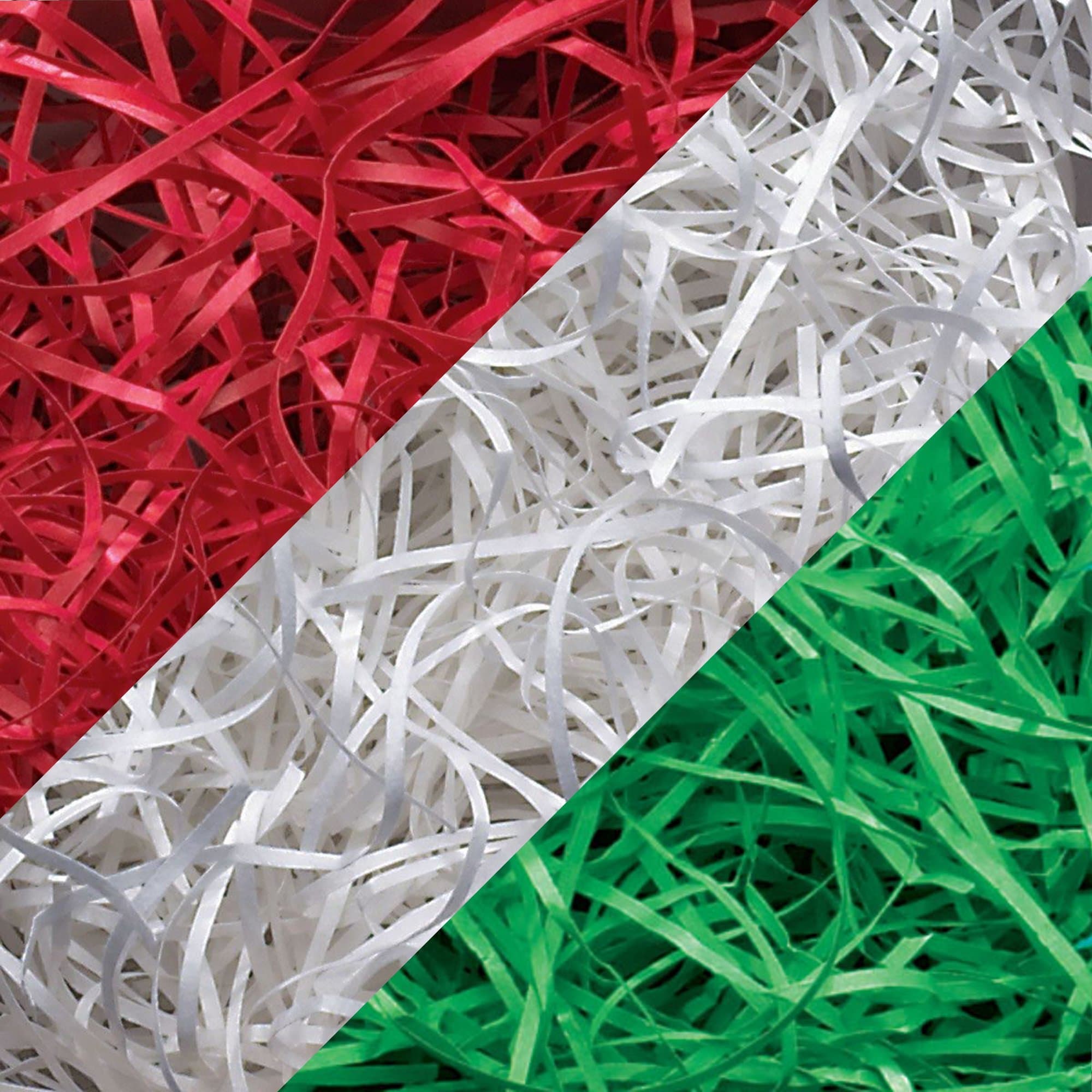 Box.it.pack.itShredded Paper, Green/Multicolor/Red/White, 3 x 200g