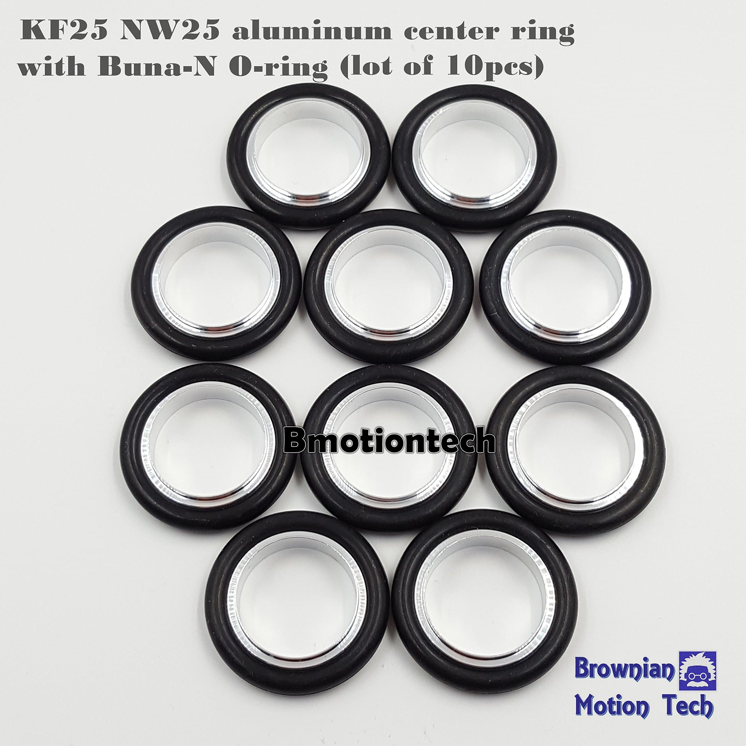 _BMT_ KF-25 NW-25 flange vacuum centering ring, made of Aluminum, O-ring = Buna-N (10pcs pack)