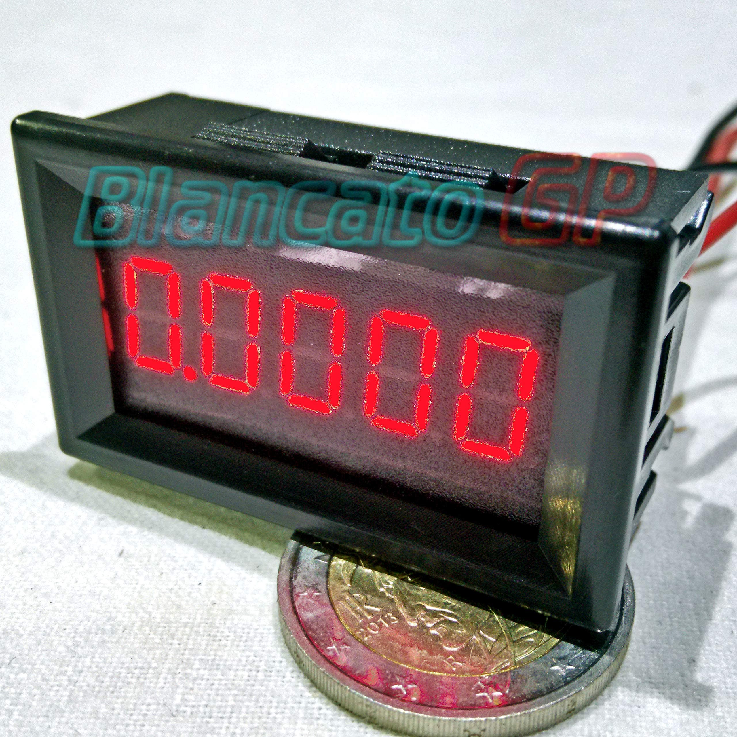 Digital Panel Ammeter 0-3A 0.1mA 5 Digits Red LED High Accuracy