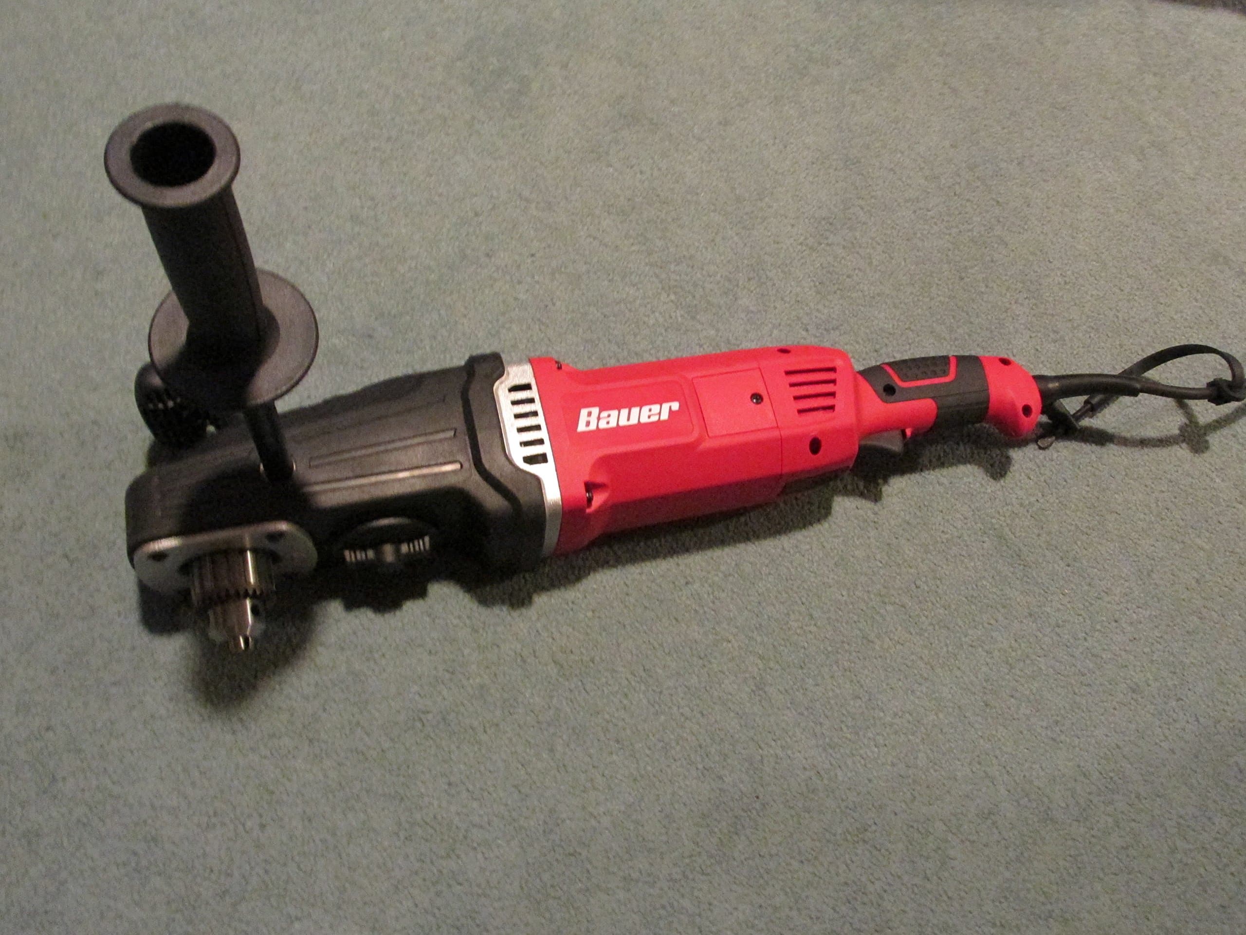 Bauer 13 Amp 2 speed 1/2" Heavy duty Right Angle Drill Kit