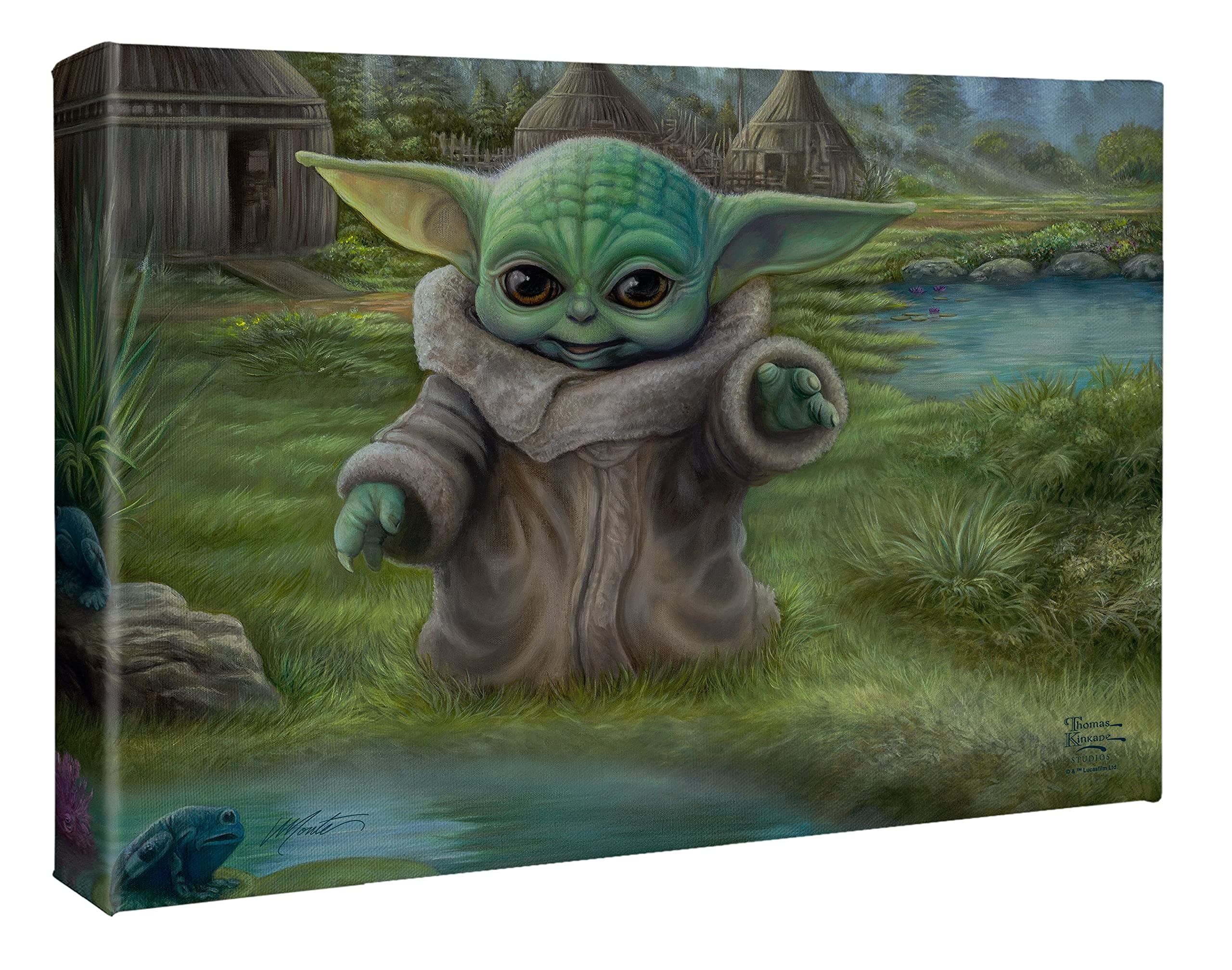 Thomas Kinkade Studios Childs Play 10" x 14" Wrapped Canvas by Artist Monte Moore