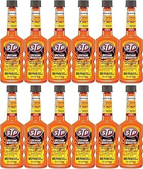 STP Octane Booster, Fuel Intake System Cleaner, Bottles, 5.25 Fl Oz, Pack of 12