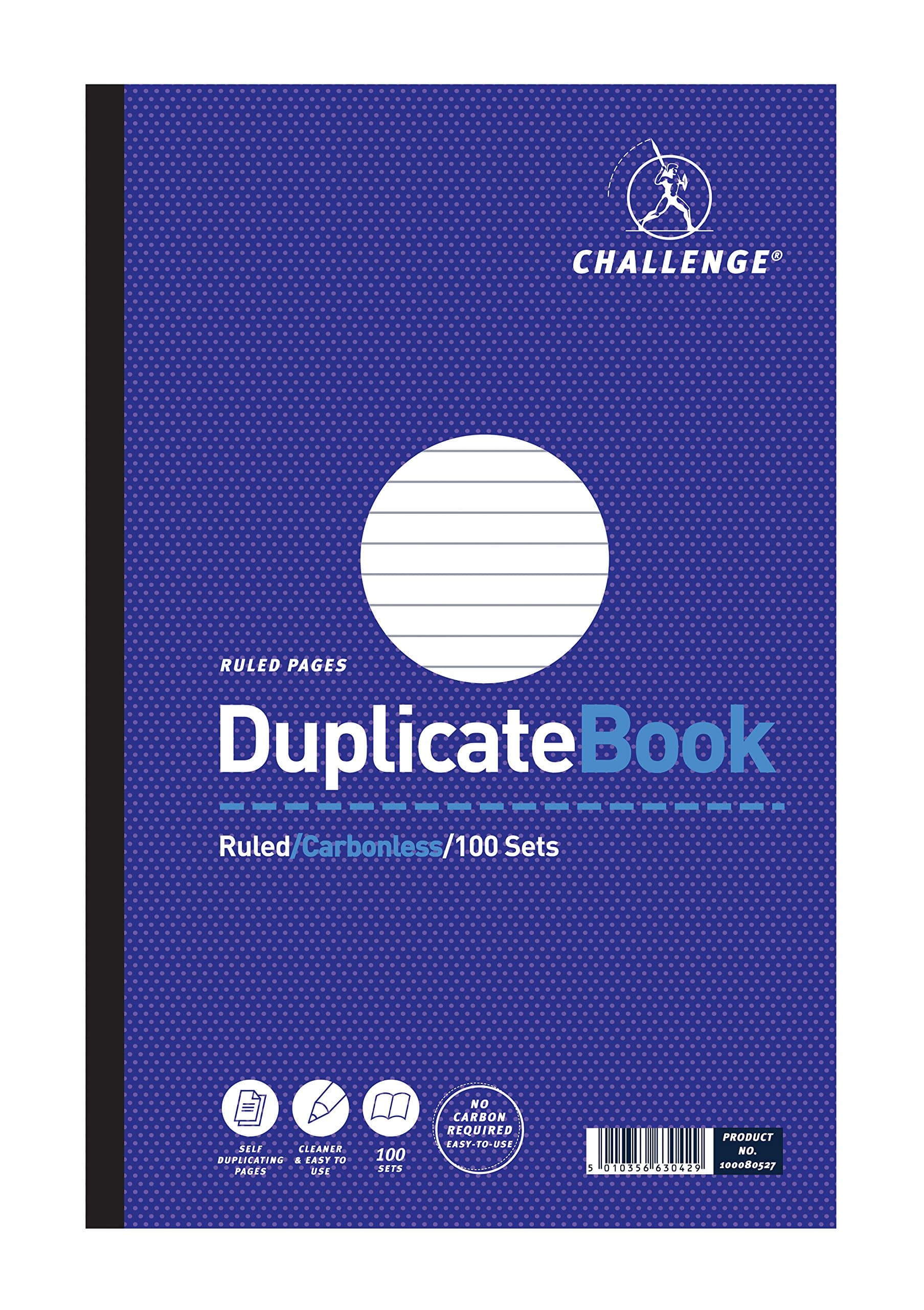 Challenge Large Duplicate Book, Carbonless, 100 Pages, 1 pack, A4 (297 x 195 mm)